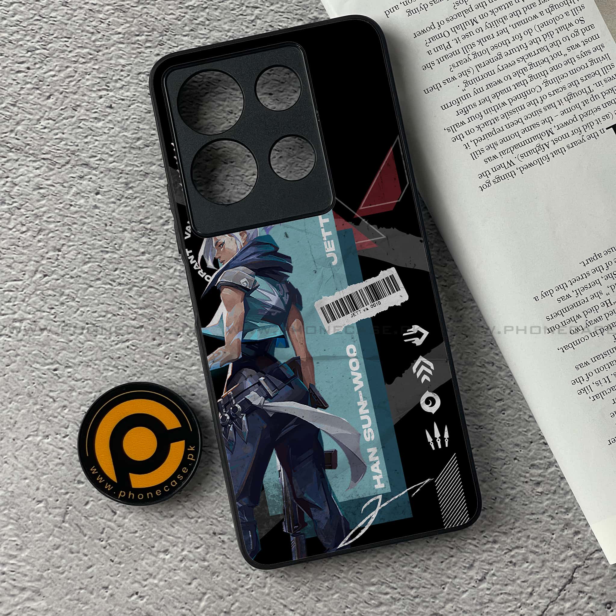 Infinix Note 30 - Battle-Ready Series - Premium Printed Glass soft Bumper shock Proof Case