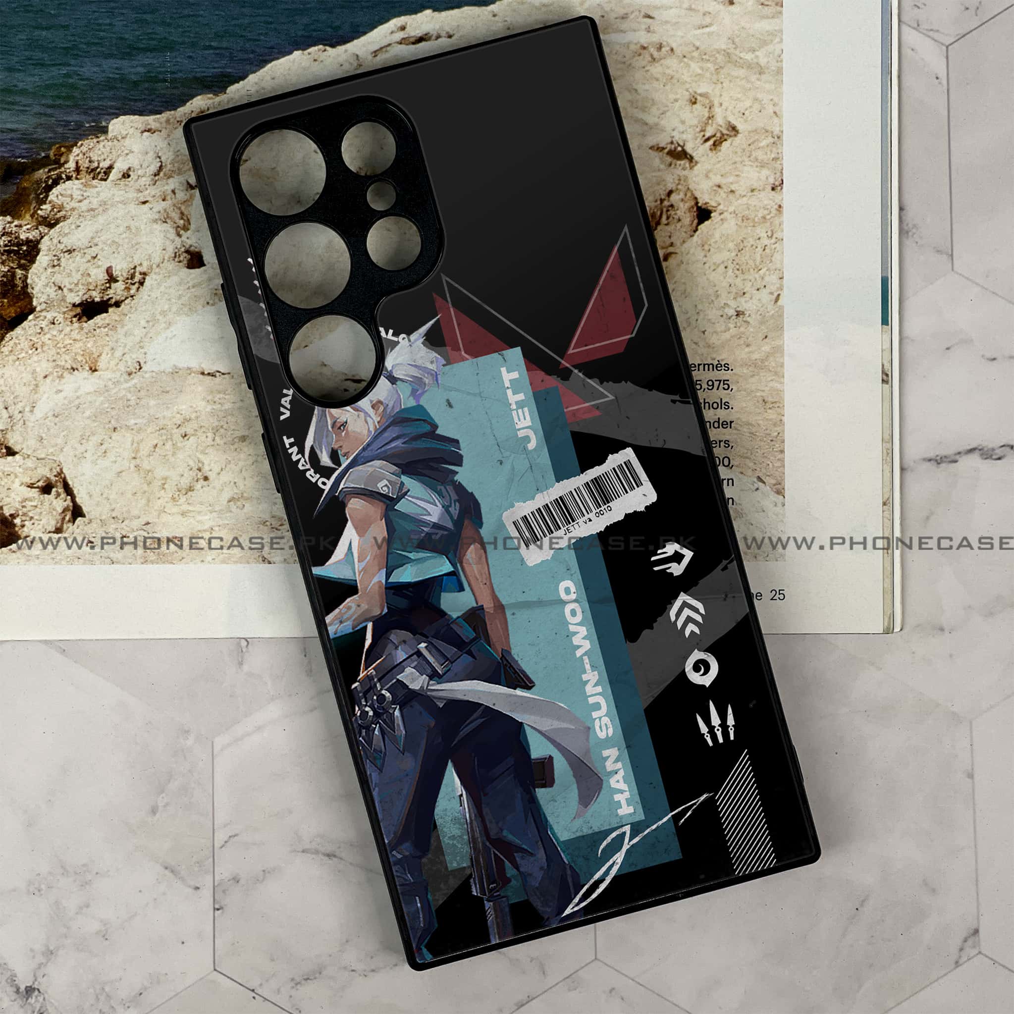 Samsung Galaxy S24 Ultra - Battle-Ready Series - Premium Metal Printed soft Bumper shock Proof Case