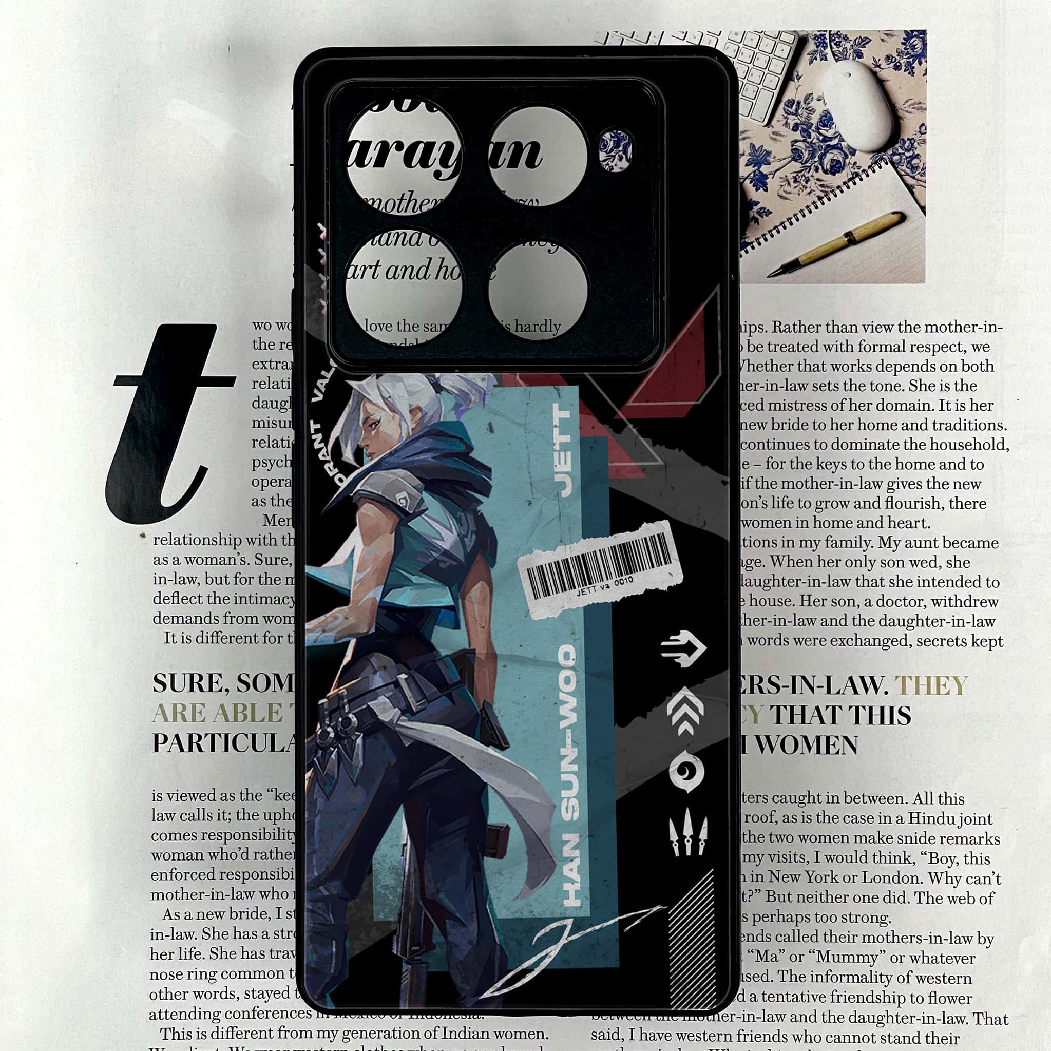 Infinix Note 40 Pro Plus - Battle Ready Series - Premium Metal Printed soft Bumper shock Proof Case