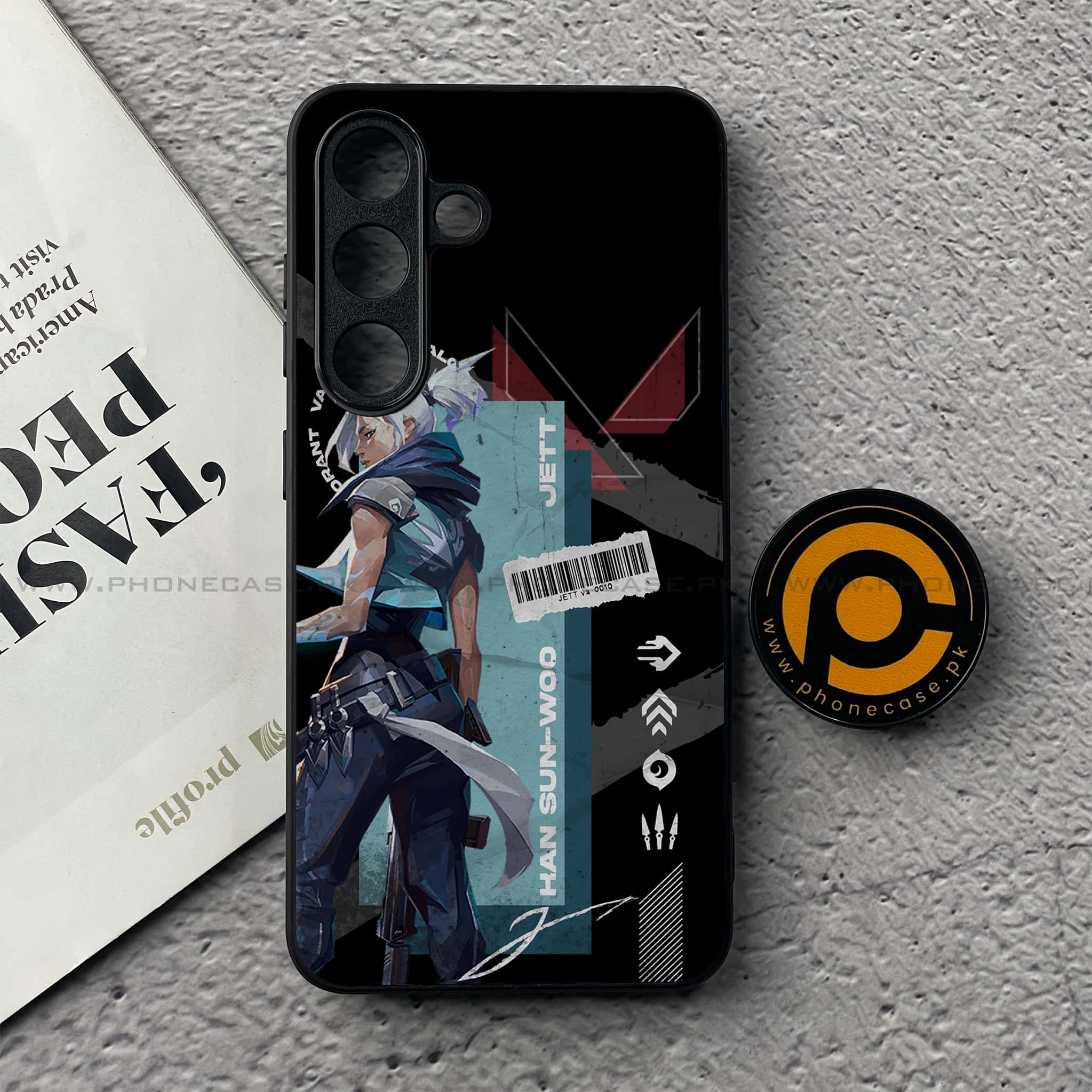 Samsung Galaxy S25 FE - Battle-Ready Series - Premium Metal Printed soft Bumper shock Proof Case