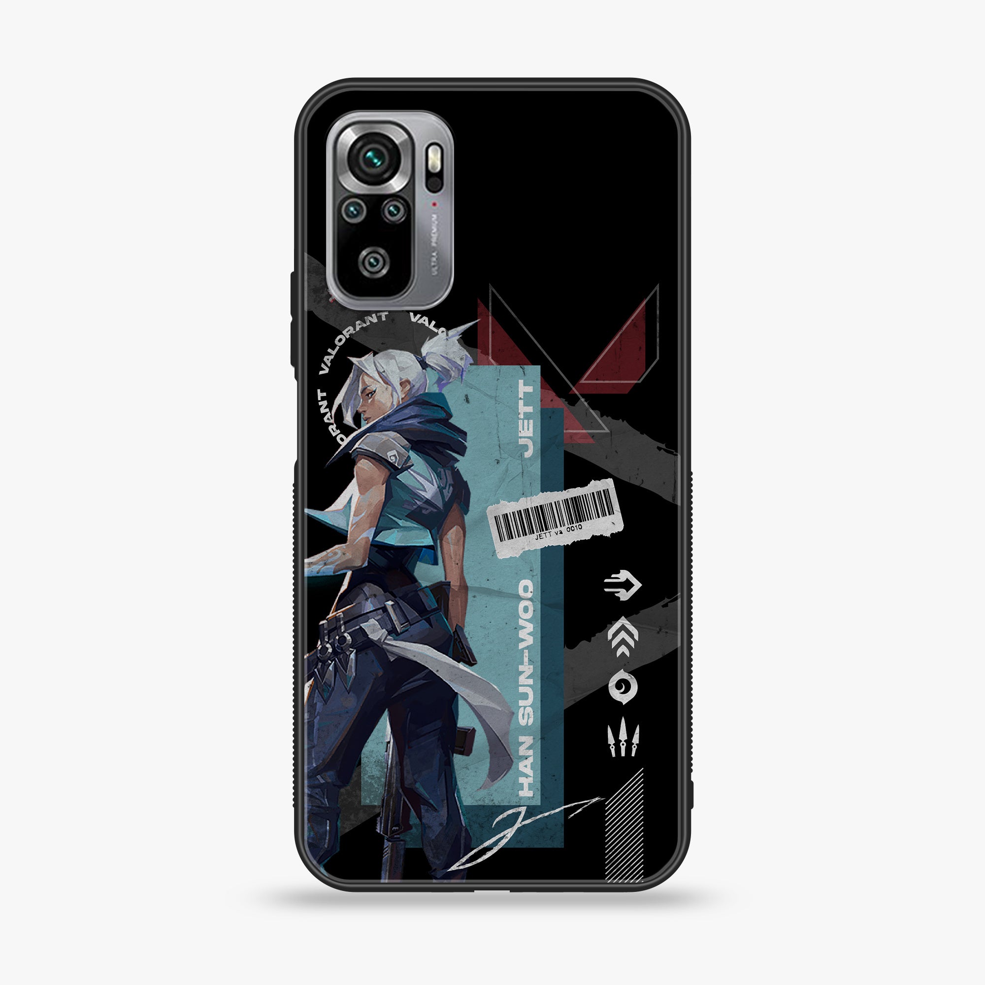Xiaomi Redmi Note 10S- Battle-Ready - Premium Printed Glass soft Bumper shock Proof Case