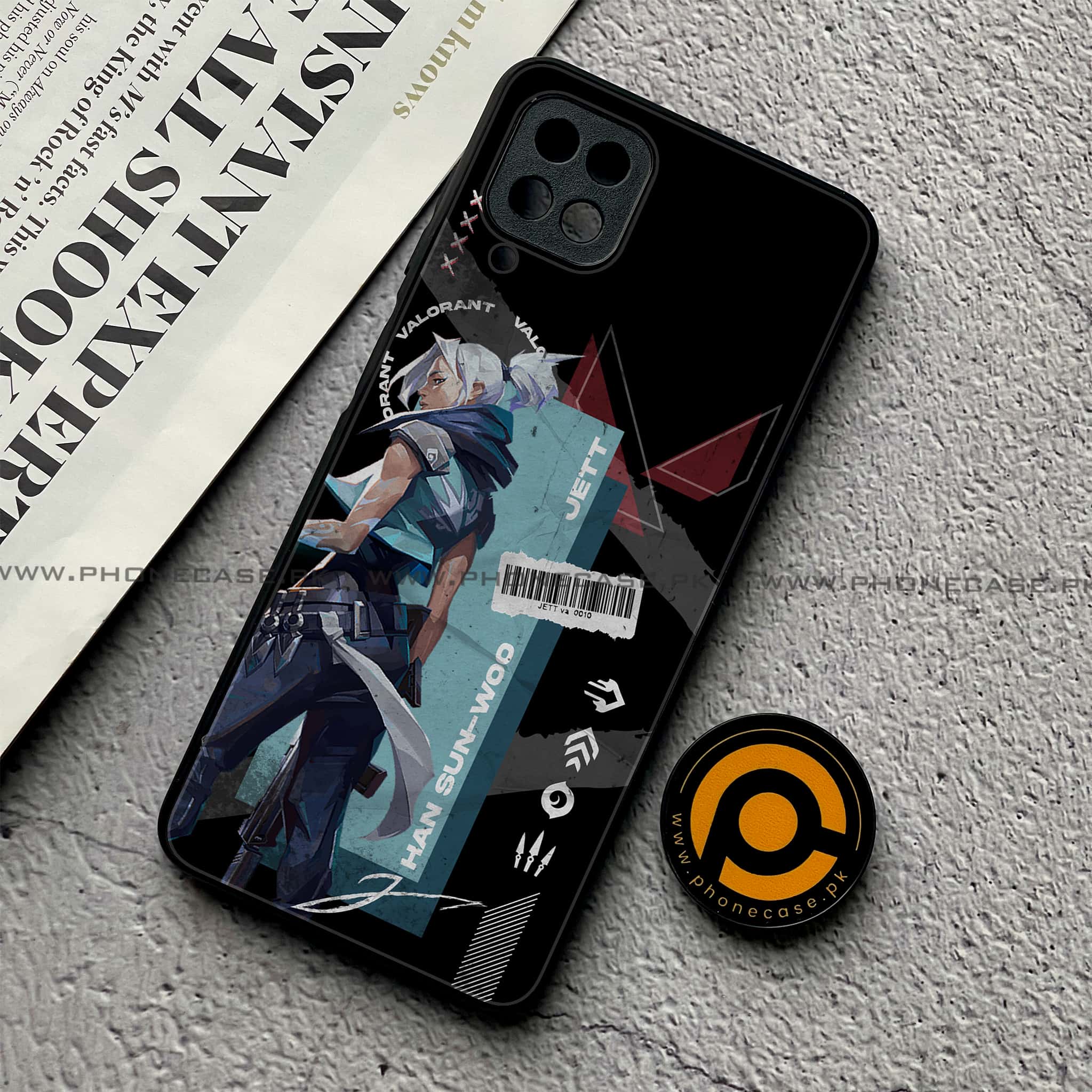 Samsung Galaxy A12 / A12 Nacho -  Battle-Ready Series - Premium Printed Glass soft Bumper shock Proof Case