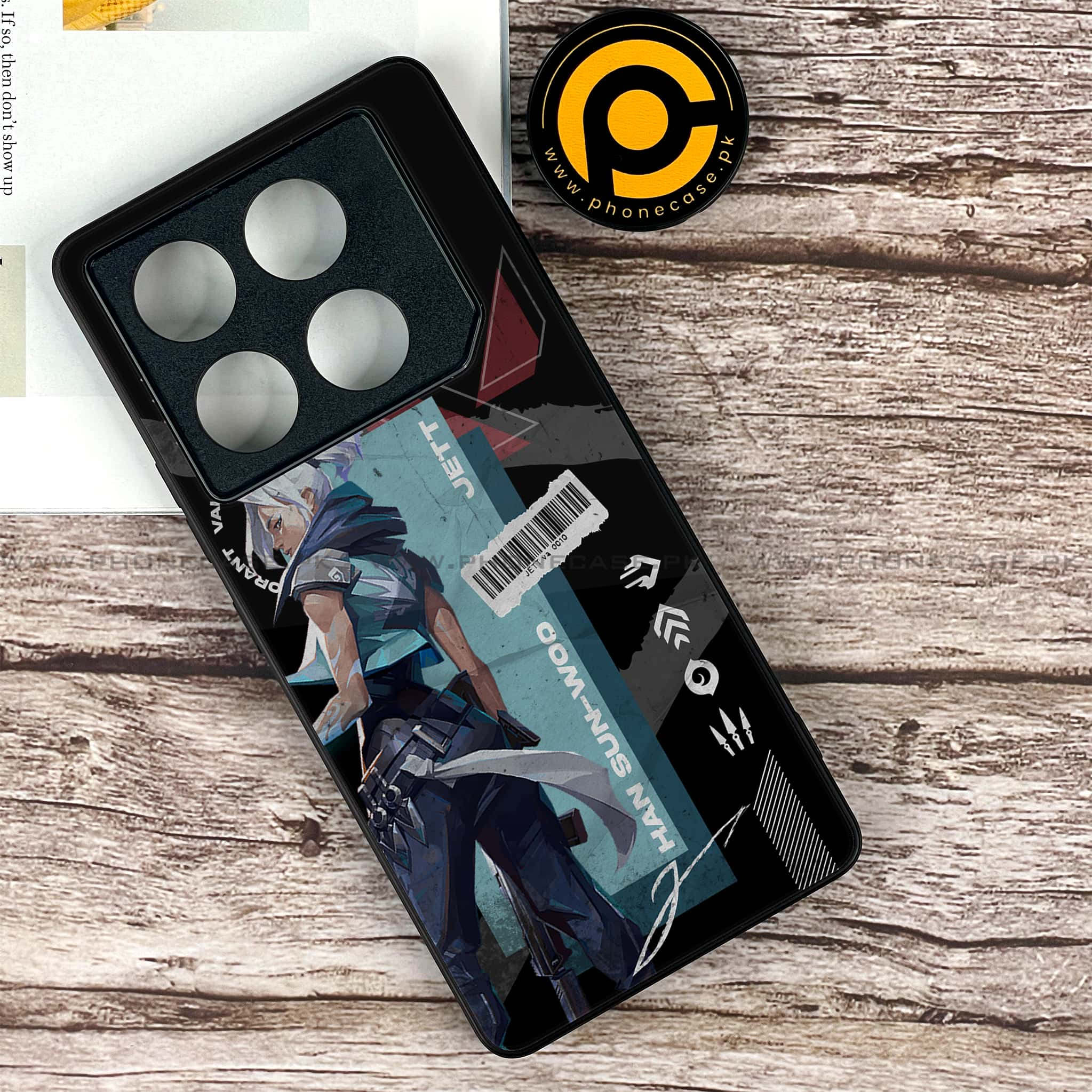 Infinix GT 20 Pro - Battle-Ready Series - Premium Printed Glass soft Bumper shock Proof Case