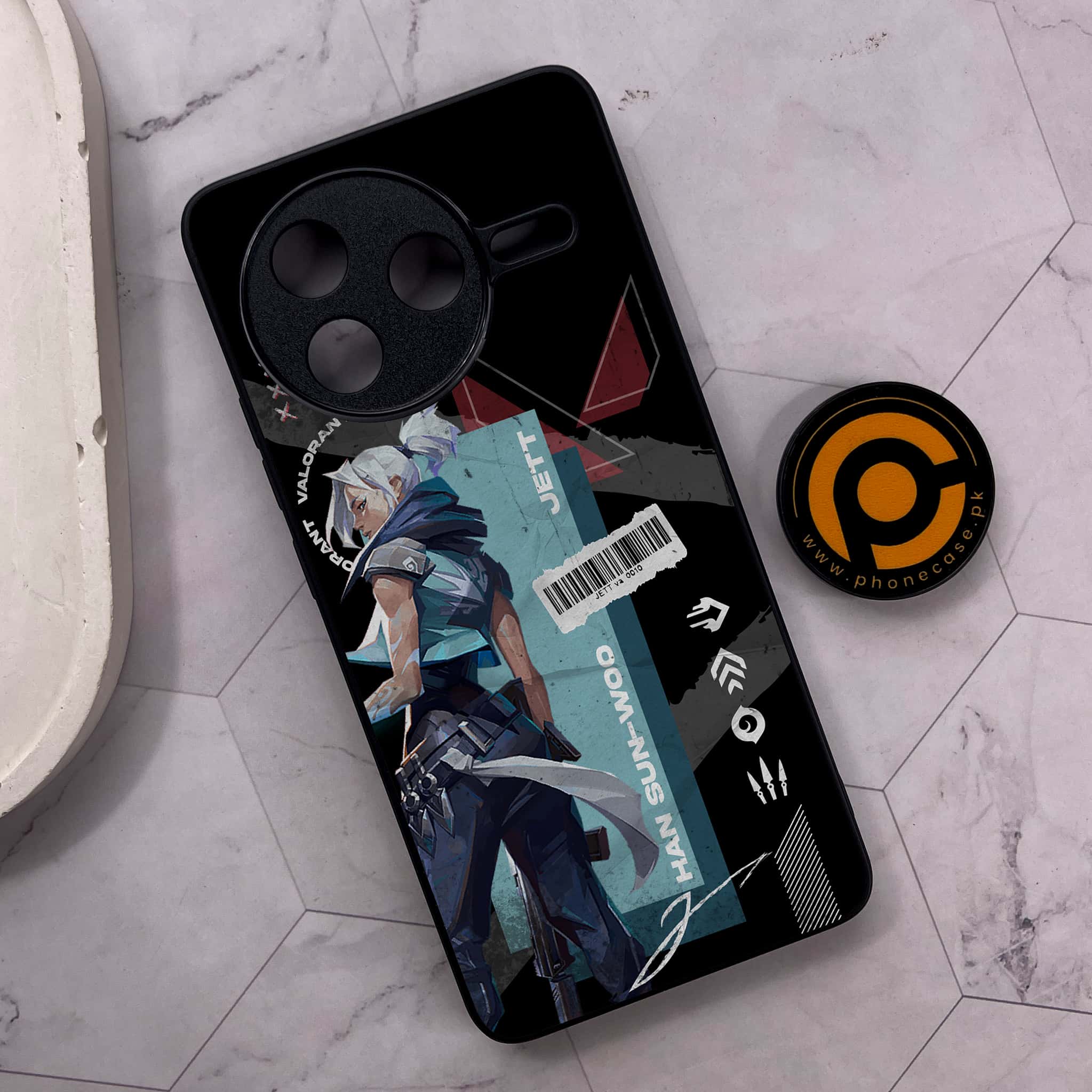 Xiaomi Poco F7 Pro 5G - Battle-Ready Series - Premium Metal Printed soft Bumper shock Proof Case