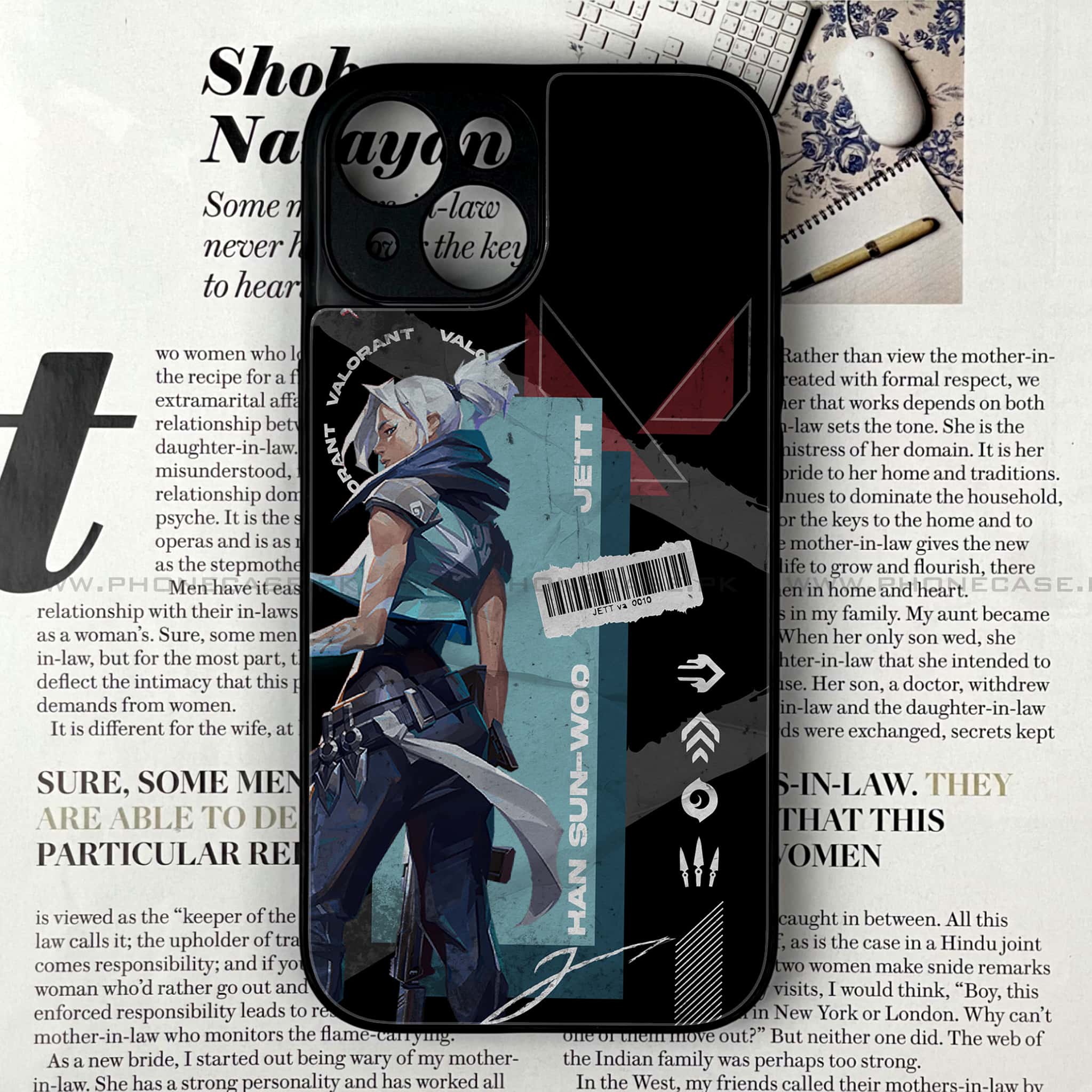iPhone 14 - Battle-Ready Series - Premium Metal Printed soft Bumper shock Proof Case