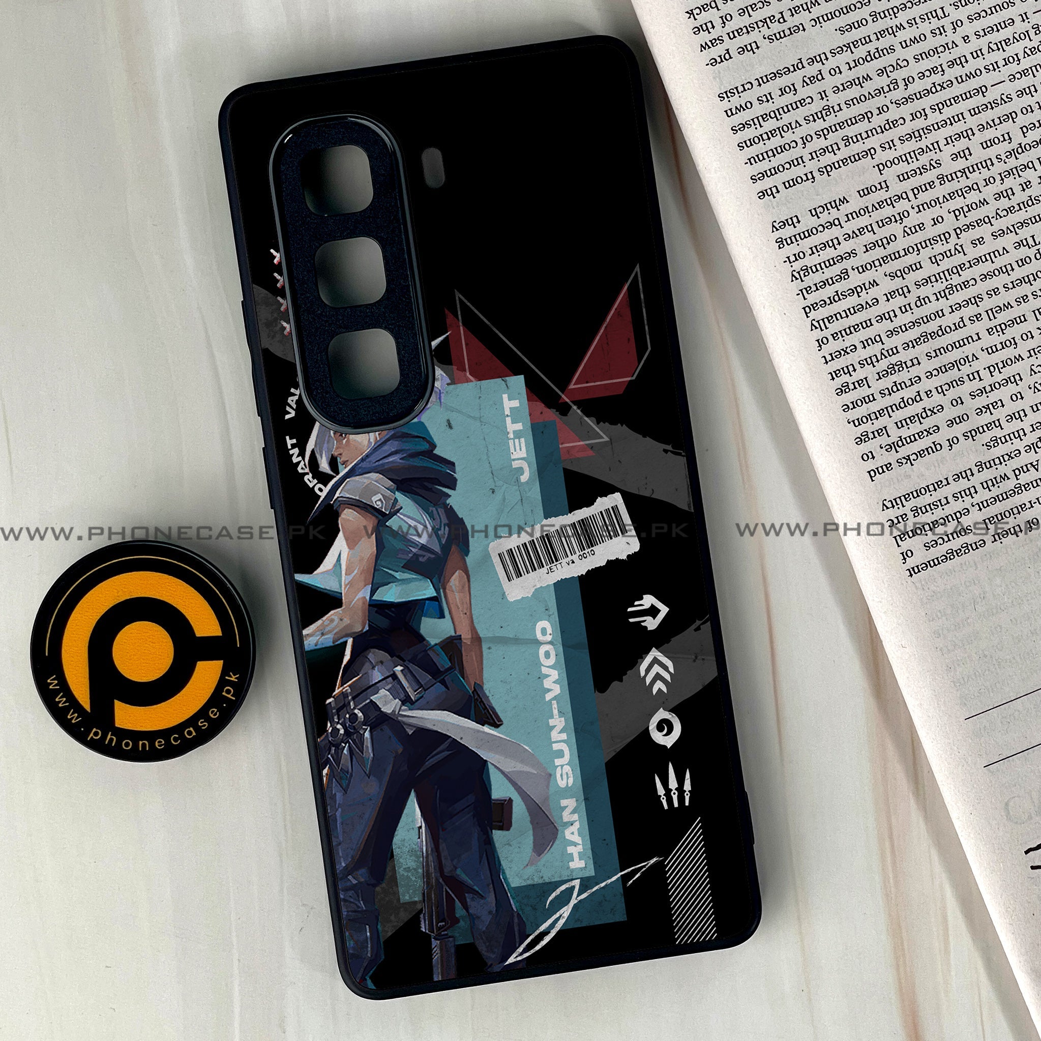 Infinix Hot 60 Pro Plus - Battle-Ready Series - Premium Metal Printed soft Bumper shock Proof Case