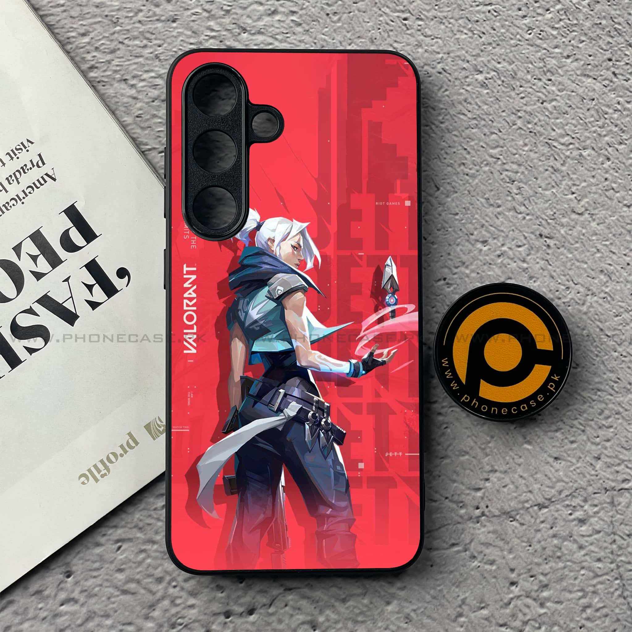 Samsung Galaxy S25 FE - Battle-Ready Series - Premium Metal Printed soft Bumper shock Proof Case