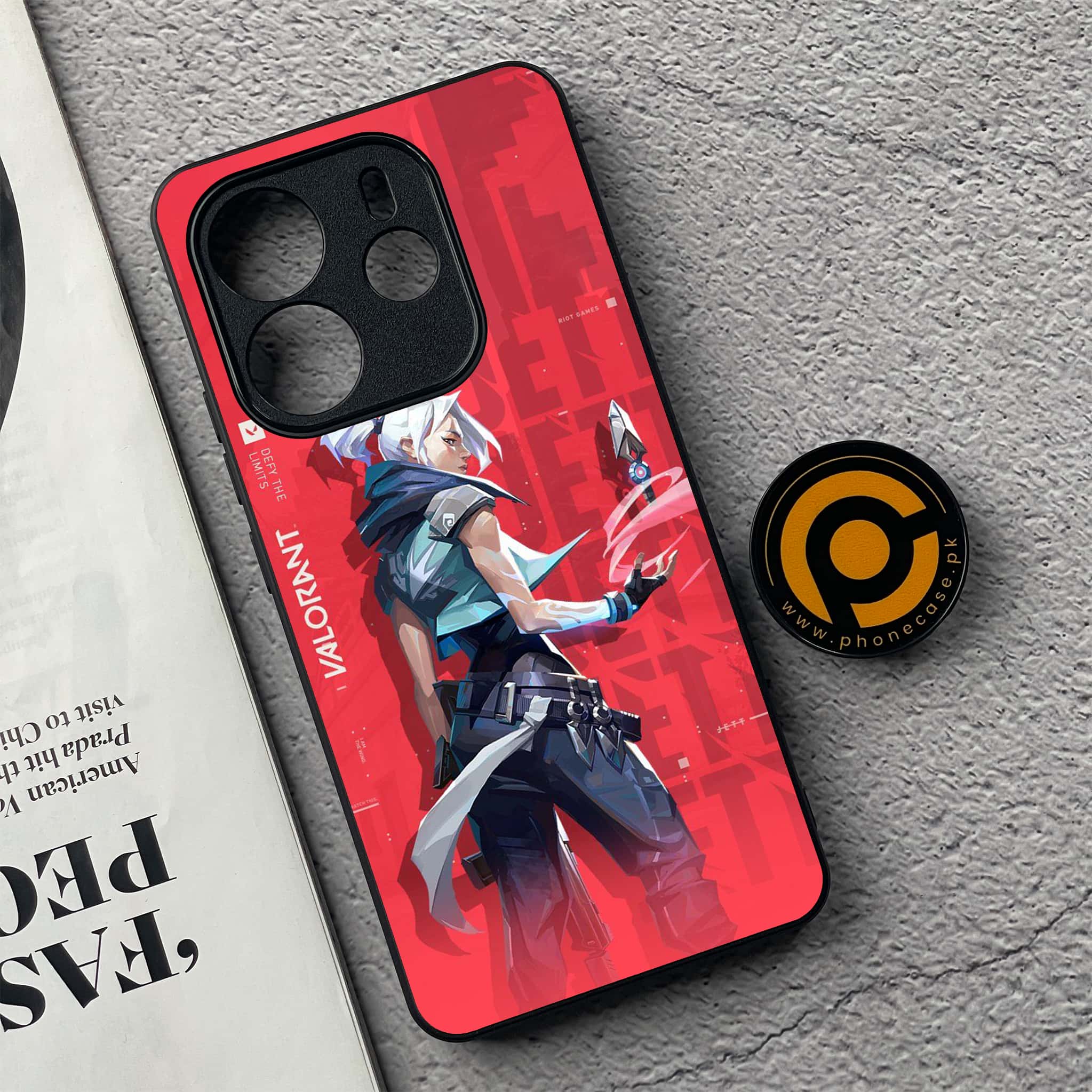 Xiaomi Redmi Note 14 - Battle-Ready Series - Premium Printed Glass soft Bumper shock Proof Case