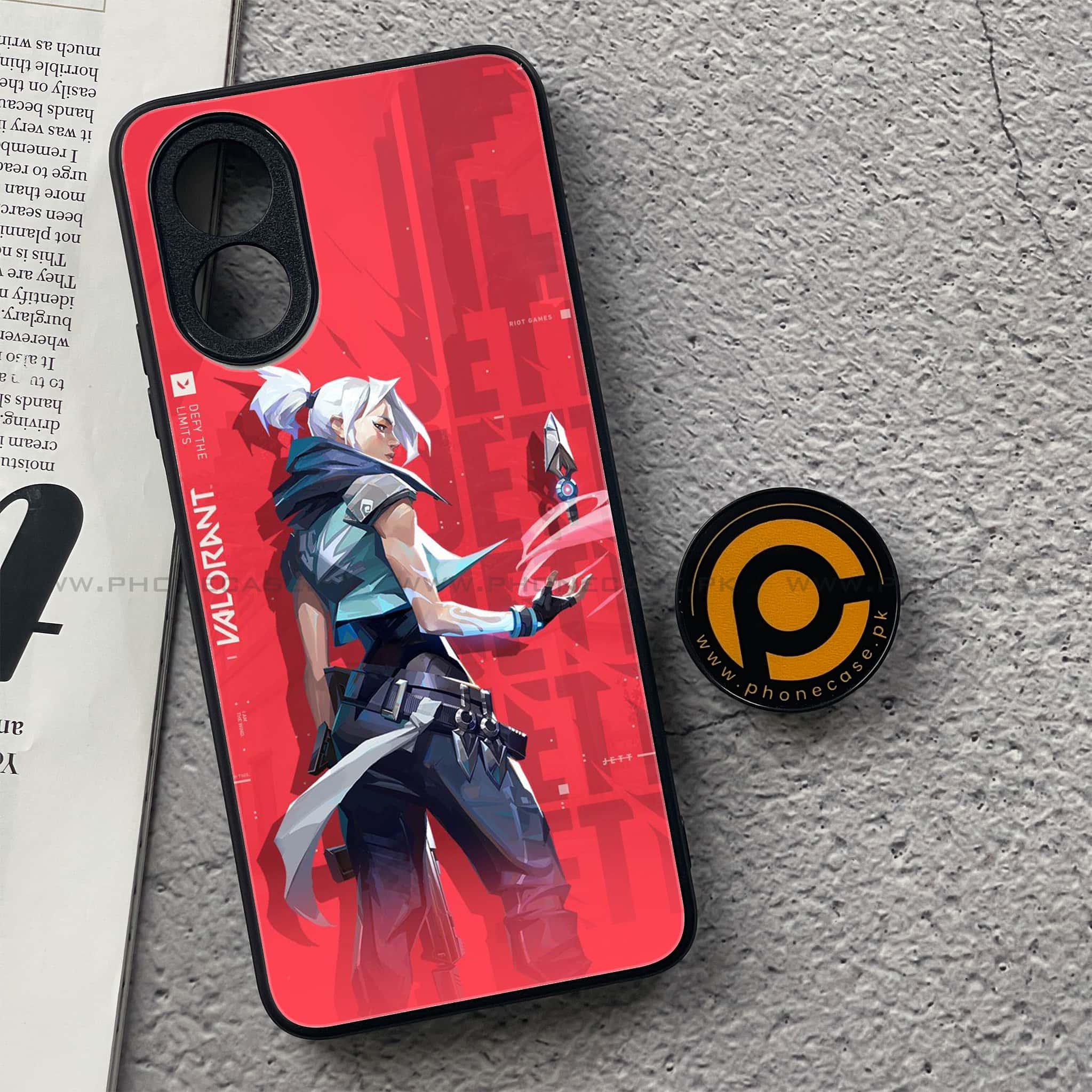 Oppo A18 4G - Battle-Ready Series - Premium Metal  Printed soft Bumper shock Proof Case
