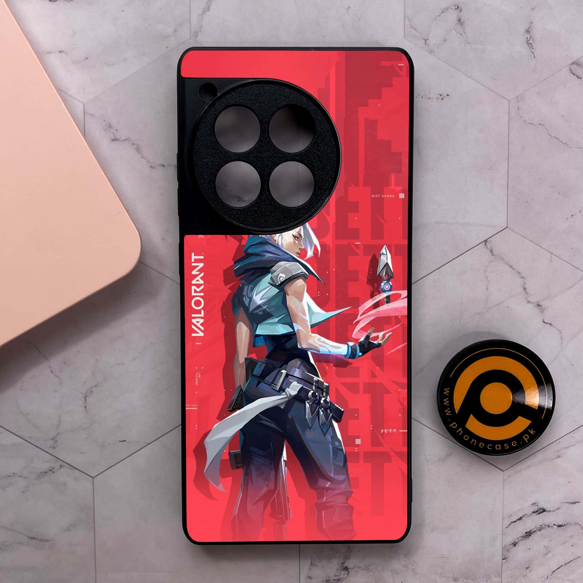 OnePlus 12R - Battle-Ready Series - Premium Metal Printed soft Bumper shock Proof Case