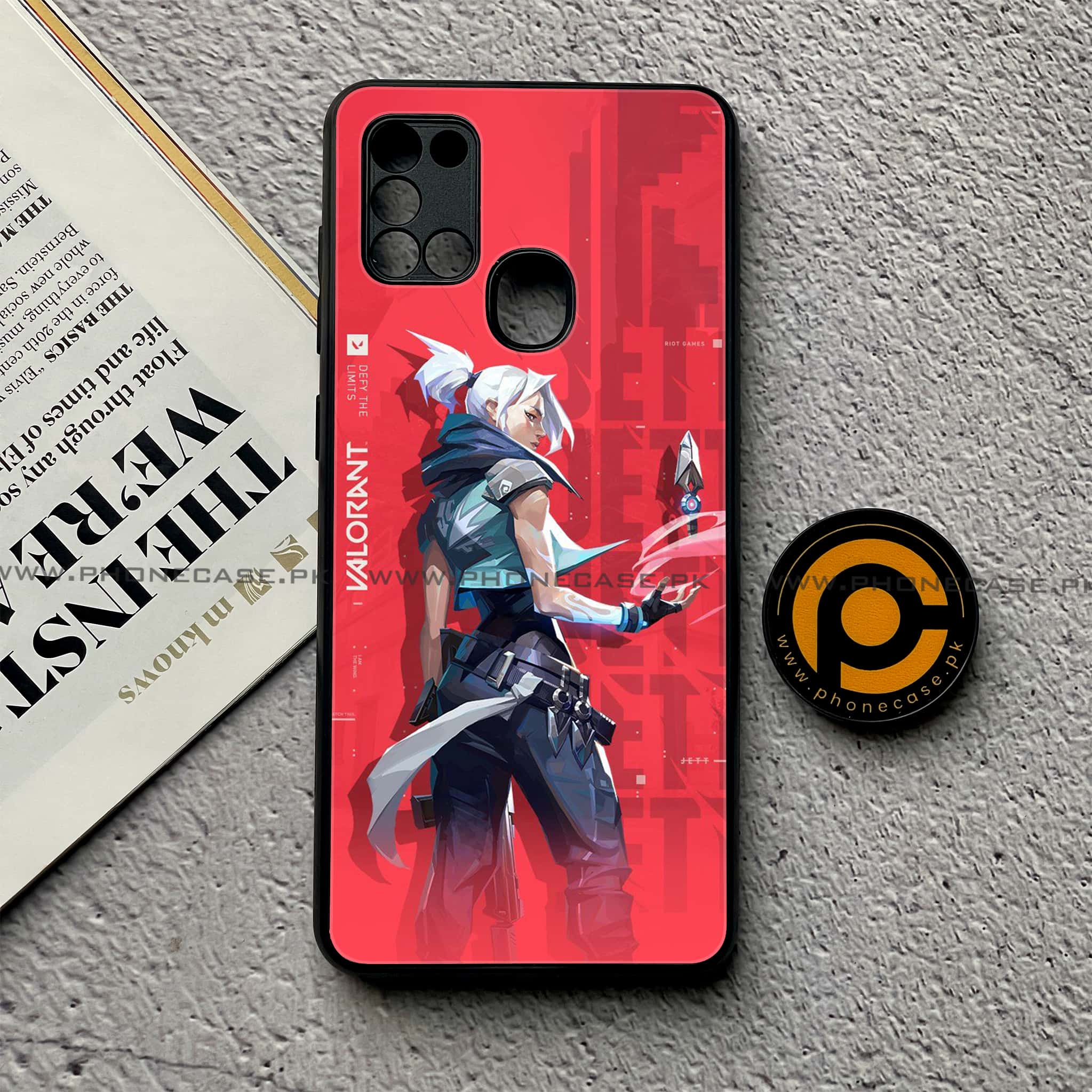 Samsung Galaxy A21s - Battle-Ready Series - Premium Printed Glass soft Bumper shock Proof Case