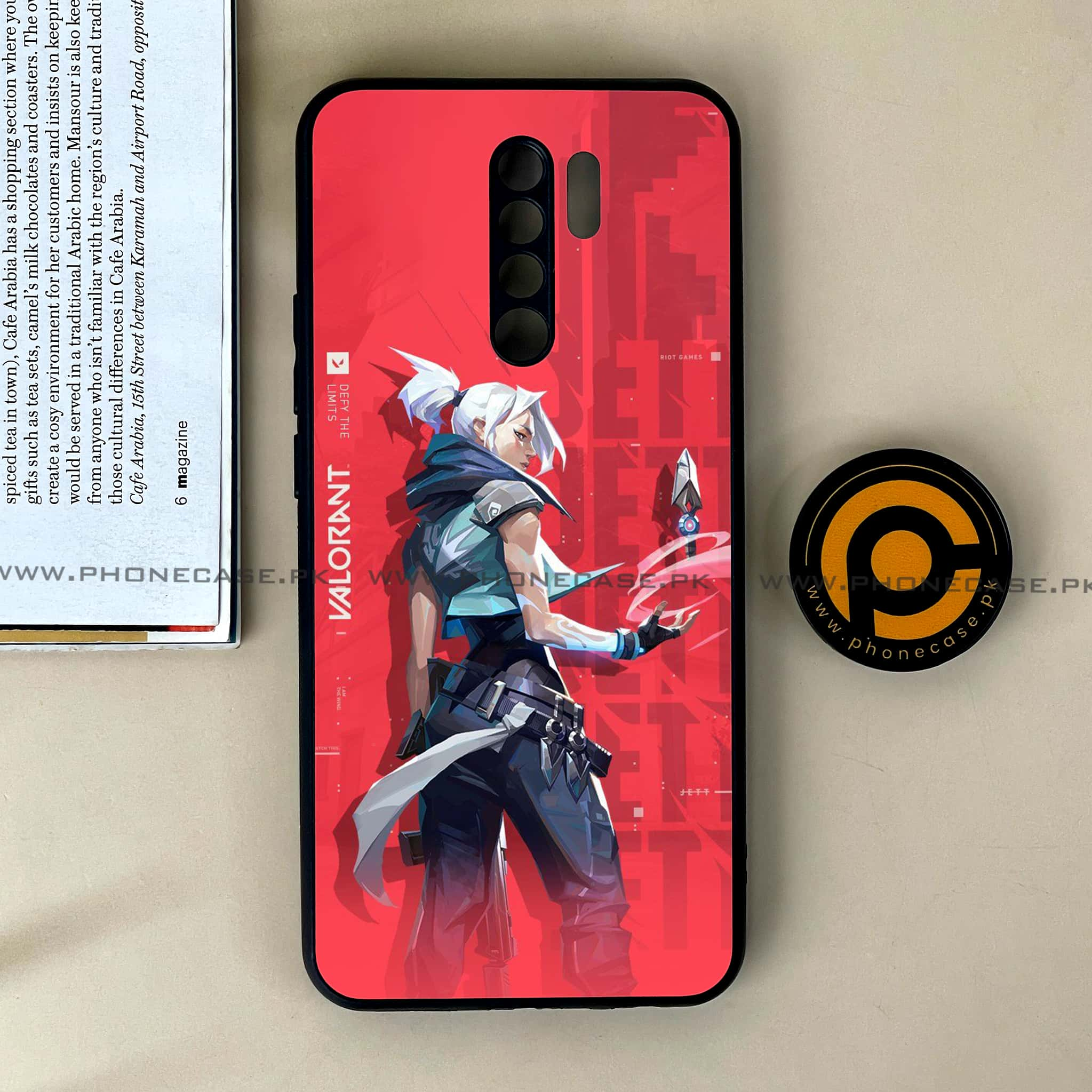 Xiaomi Redmi 9 - Battle-Ready Series - Premium Printed Glass soft Bumper shock Proof Case