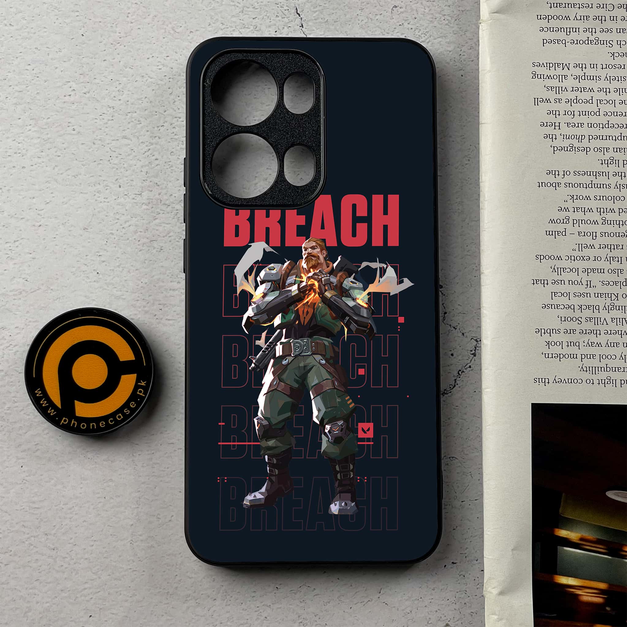 Oppo Reno 13 Pro - Battle-Ready - Premium Metal Printed Soft Bumper Shockproof Case