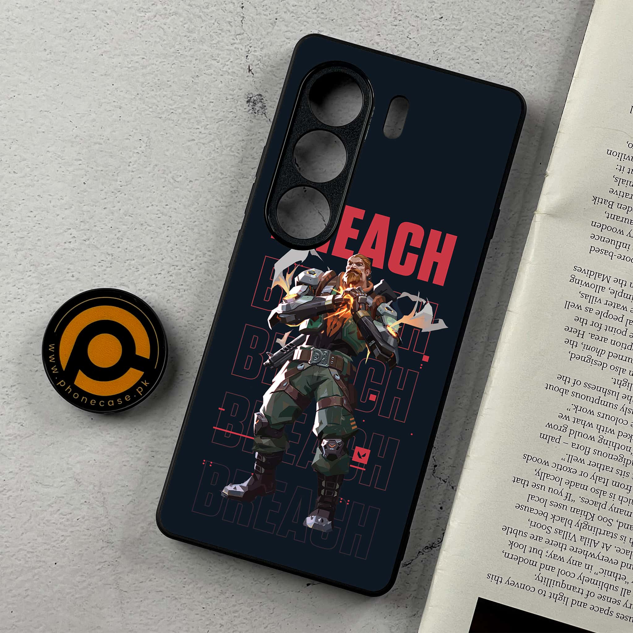 Tecno Camon 40 - Battle-Ready Series  - Premium Metal Printed Soft Bumper Shockproof Case
