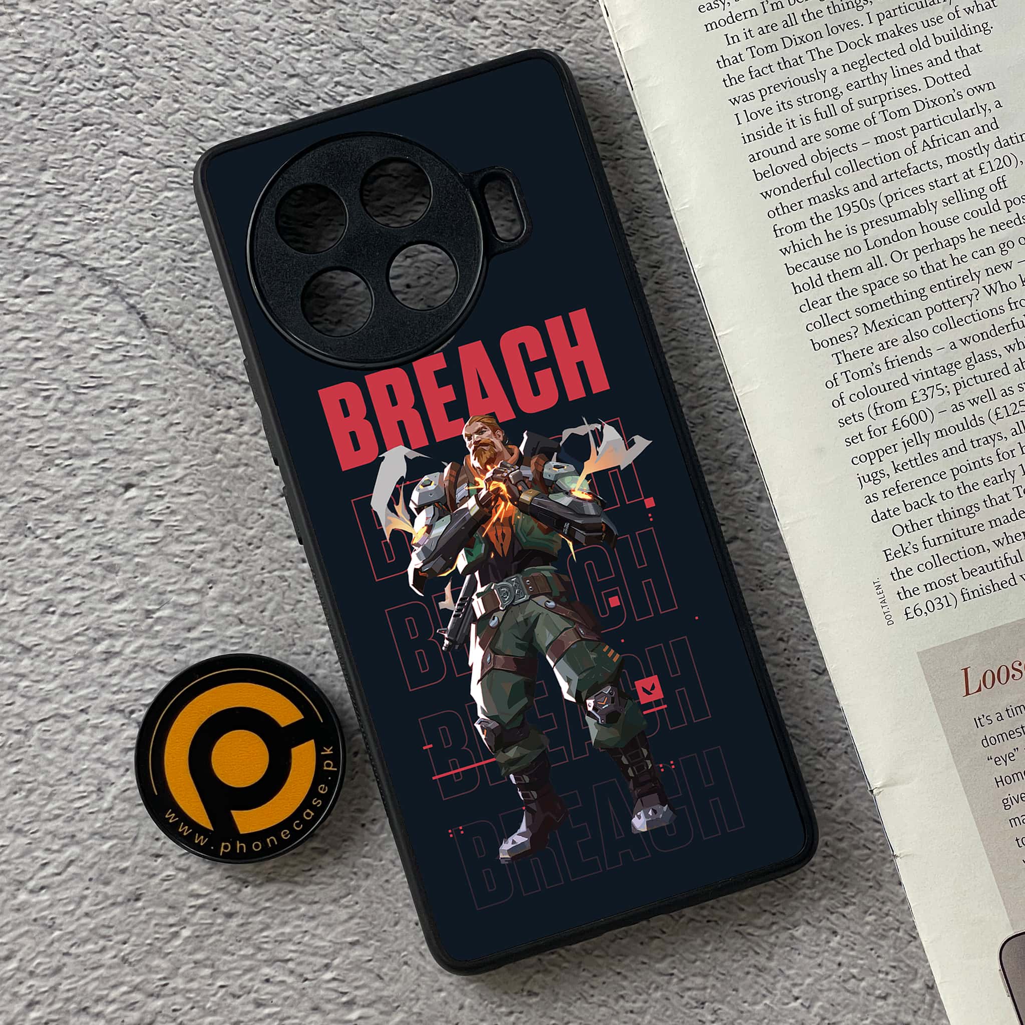 Tecno Spark 20 pro plus - Battle-Ready Series - Premium Metal Printed soft Bumper shock Proof Case
