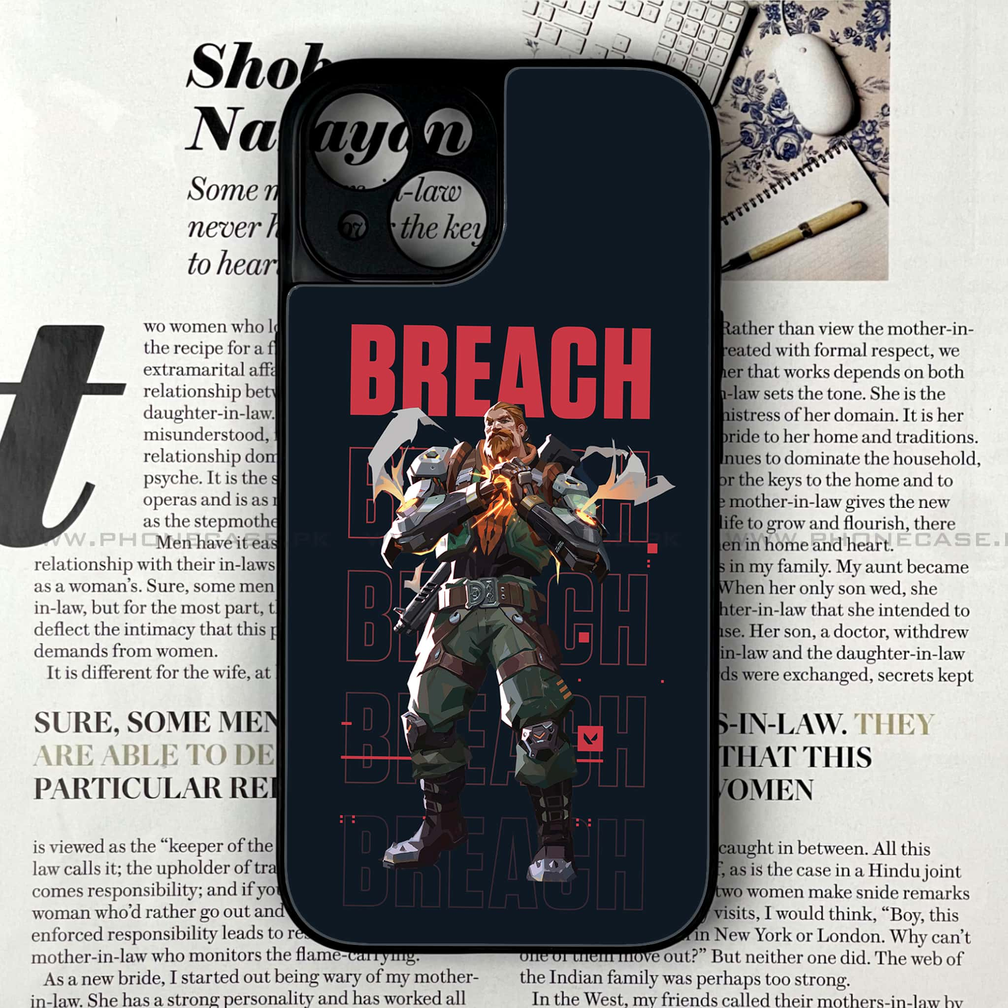 iPhone 15 - Battle-Ready Series - Premium Printed Glass soft Bumper shock Proof Case