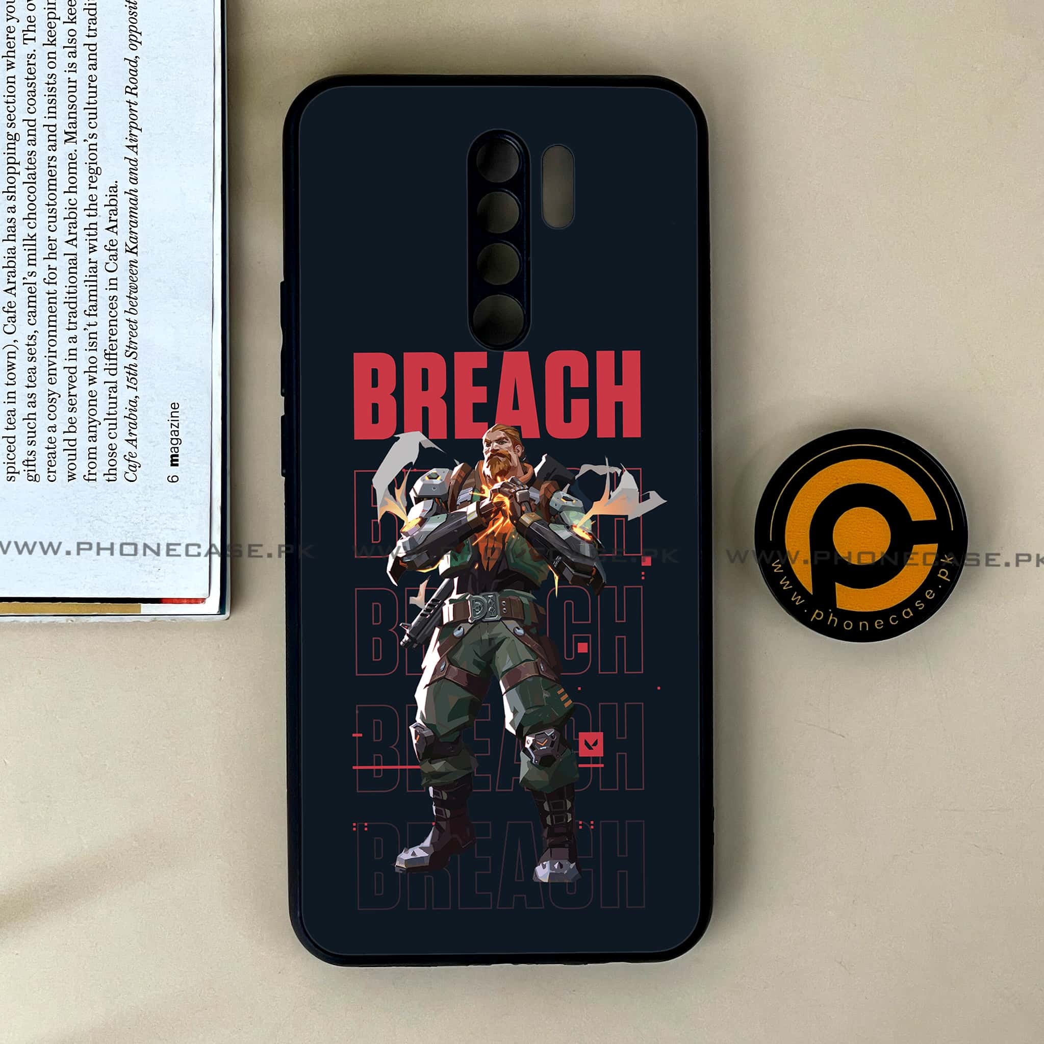 Xiaomi Redmi 9 - Battle-Ready Series - Premium Printed Glass soft Bumper shock Proof Case