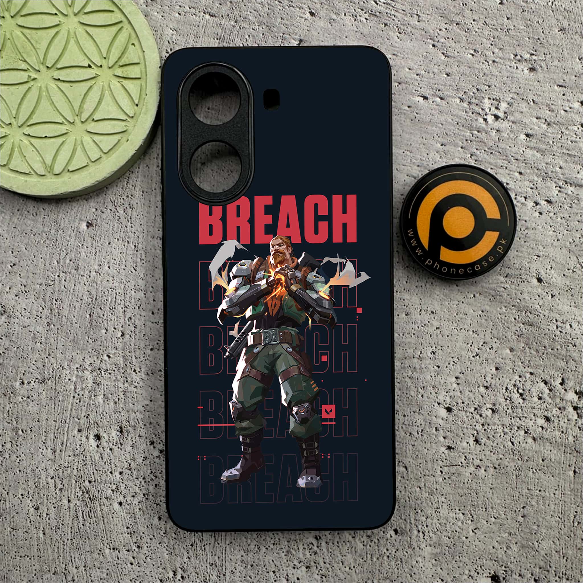 Xiaomi Poco X7 Pro 5G - Battle-Ready Series - Premium Metal  Printed soft Bumper shock Proof Case