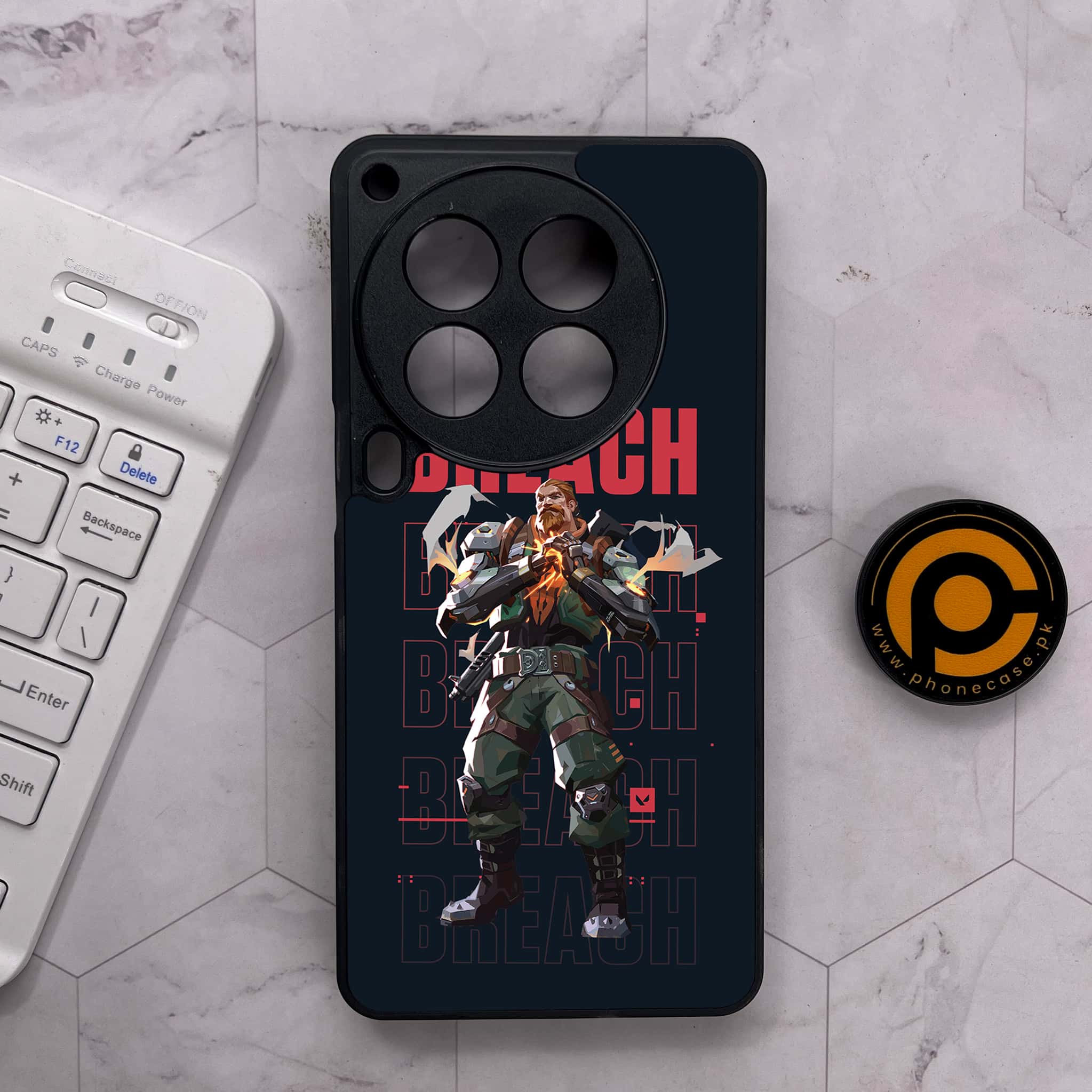 Tecno Camon 30 Premier - Battle-Ready Series - Premium Metal Printed soft Bumper shock Proof Case