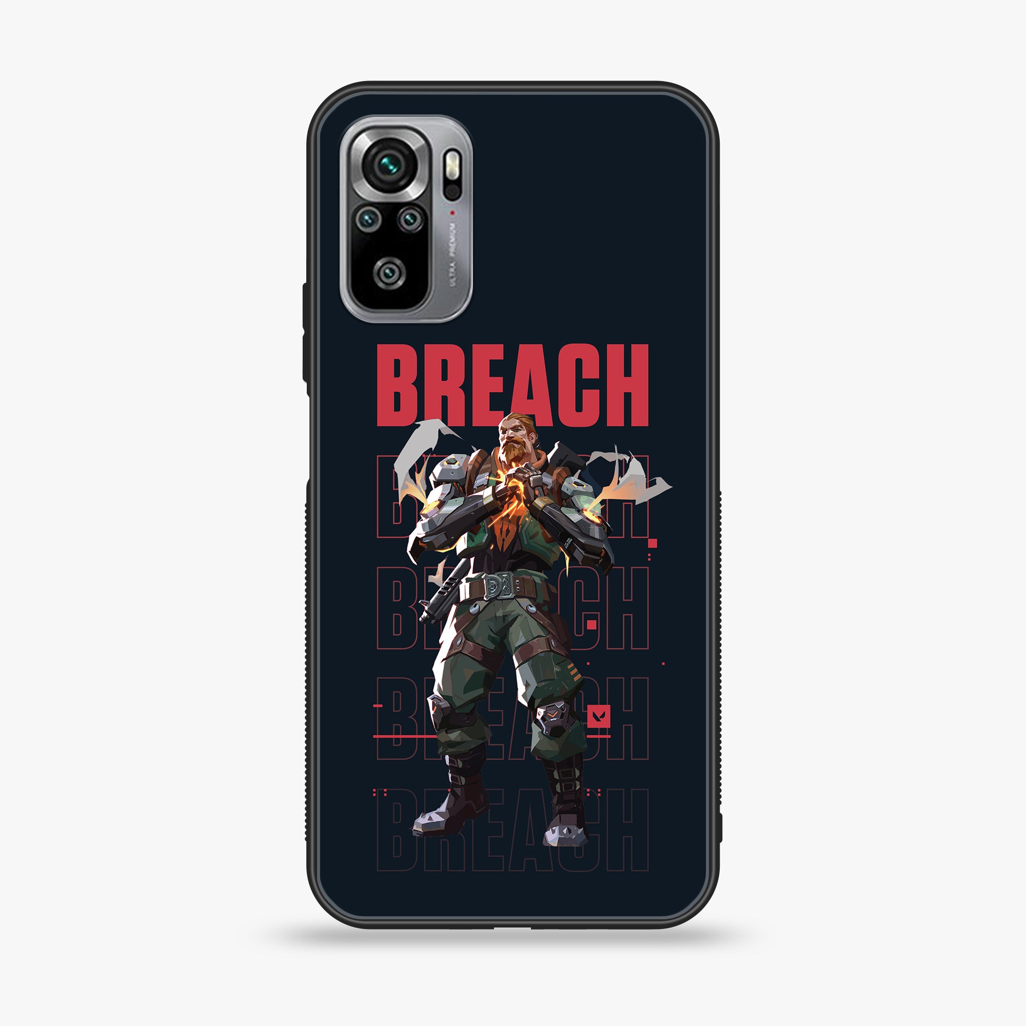 Xiaomi Redmi Note 10S- Battle-Ready - Premium Printed Glass soft Bumper shock Proof Case