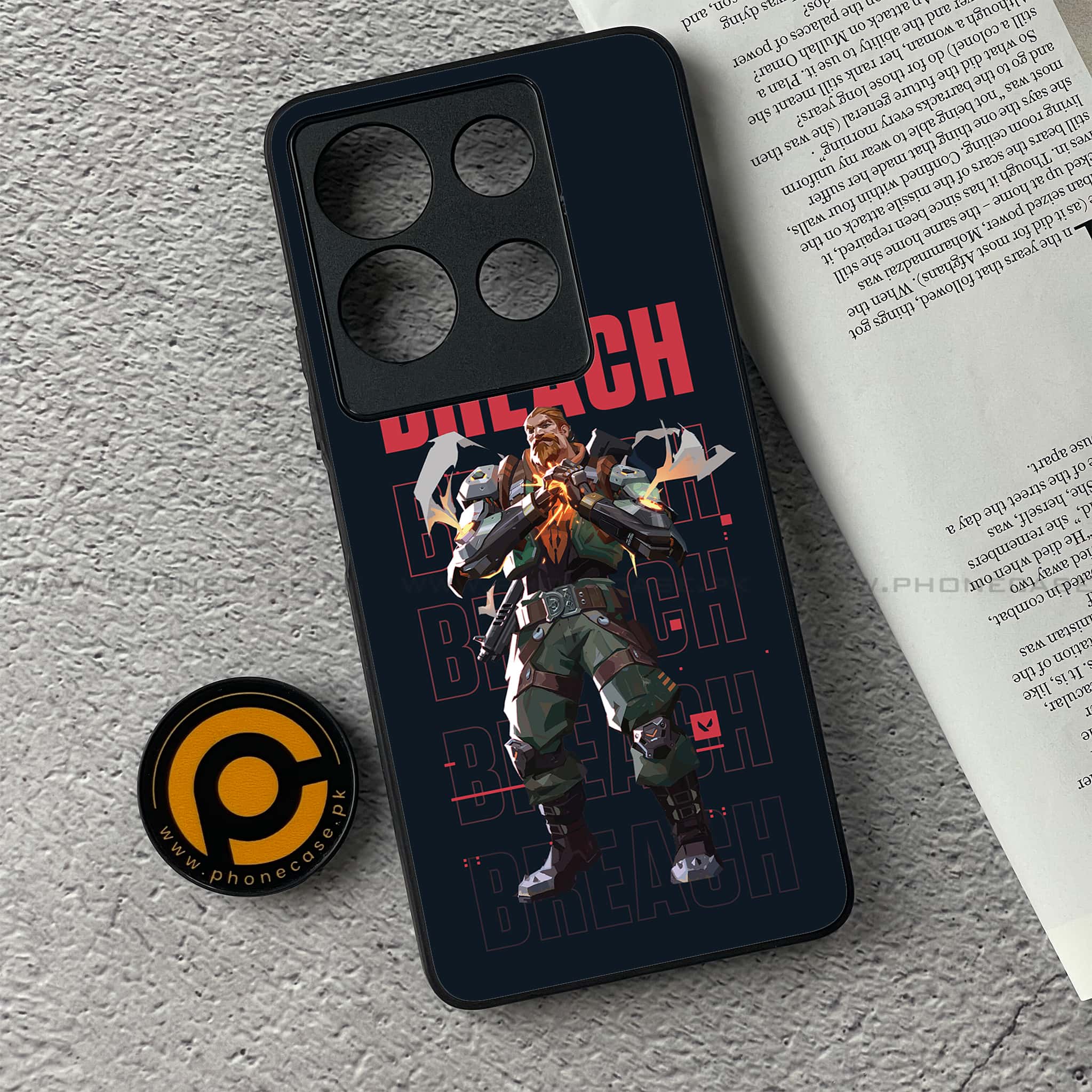 Infinix Note 30 - Battle-Ready Series - Premium Printed Glass soft Bumper shock Proof Case