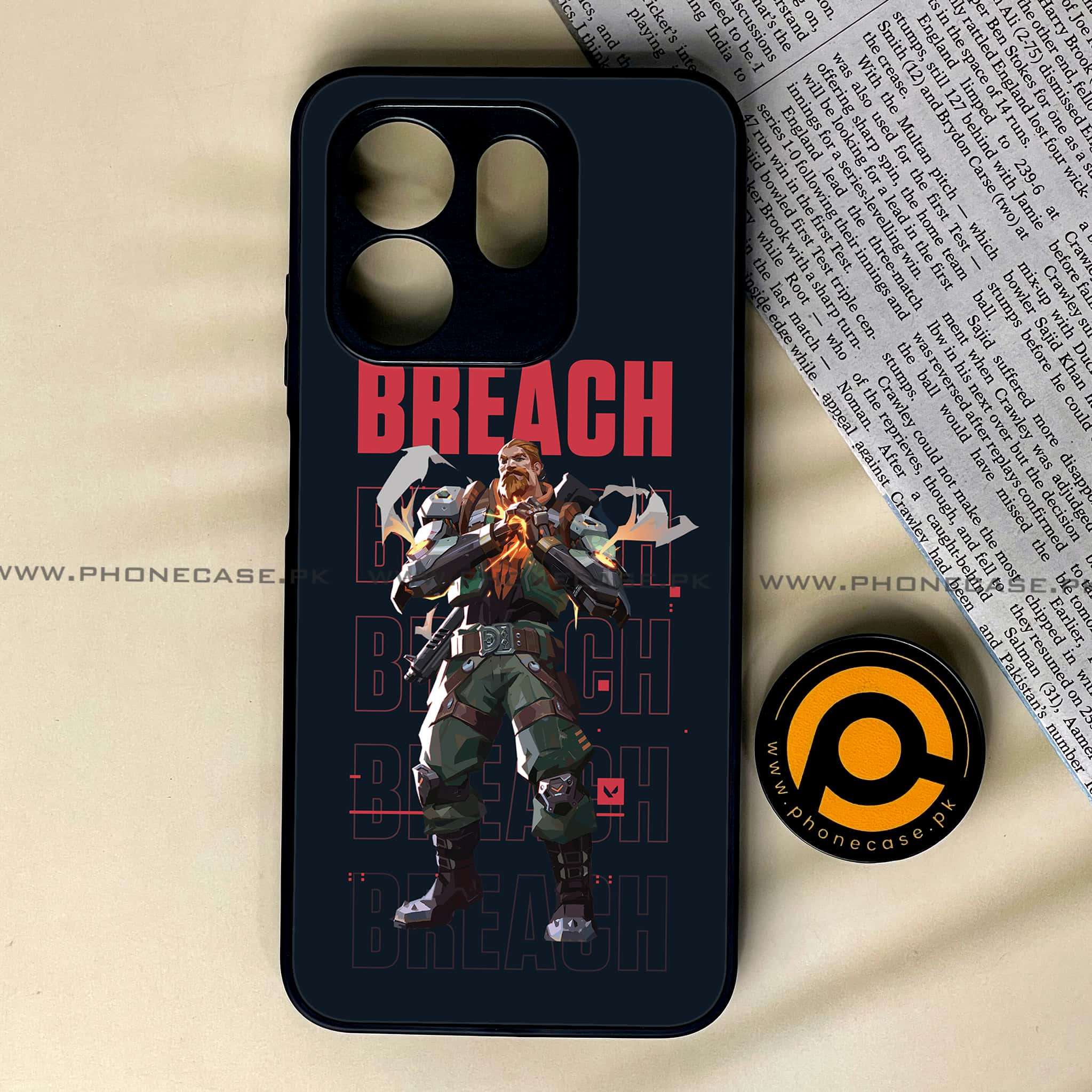 Infinix Smart 9 HD - Battle-Ready Series - Premium Metal Printed soft Bumper shock Proof Case