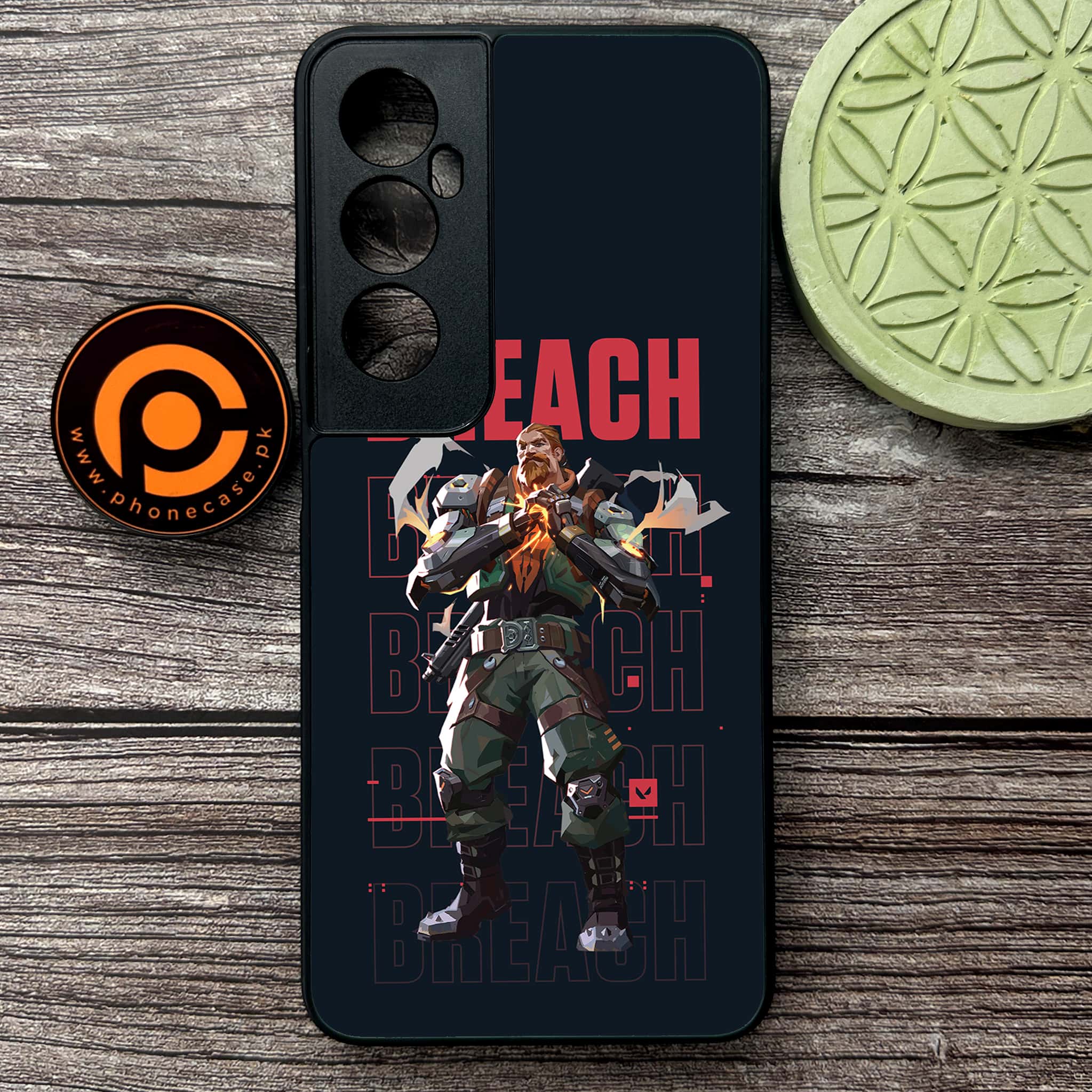 Realme C65  - Battle-Ready Series - Premium Metal Printed soft Bumper shock Proof Case