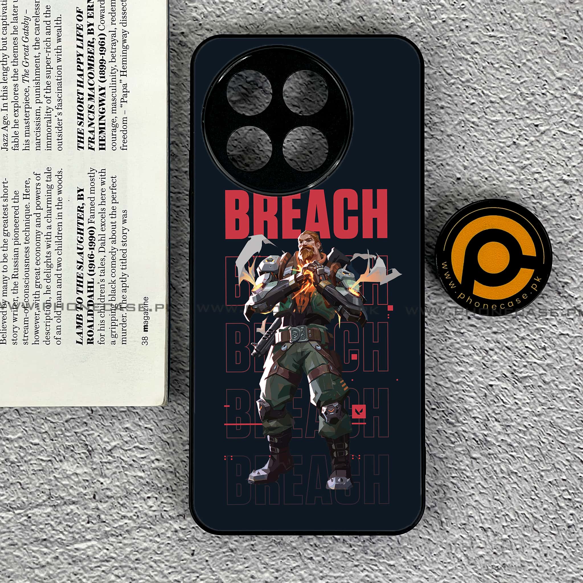 OnePlus Ace 5 - Battle-Ready Series - Premium Metal Printed soft Bumper shock Proof Case