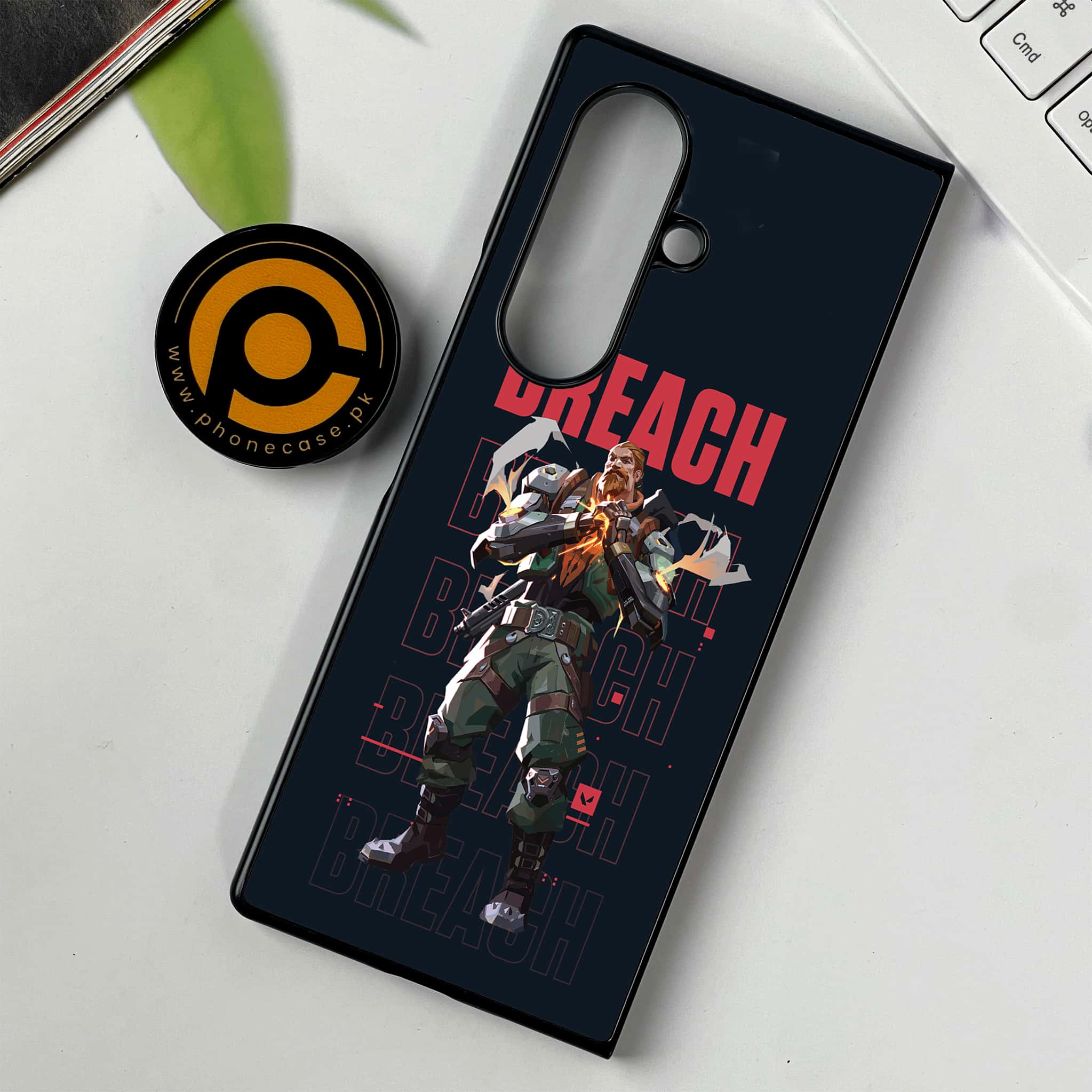 Samsung Galaxy Z Fold 7 - Battle-Ready Series - Premium Metal Printed soft Bumper shock Proof Case
