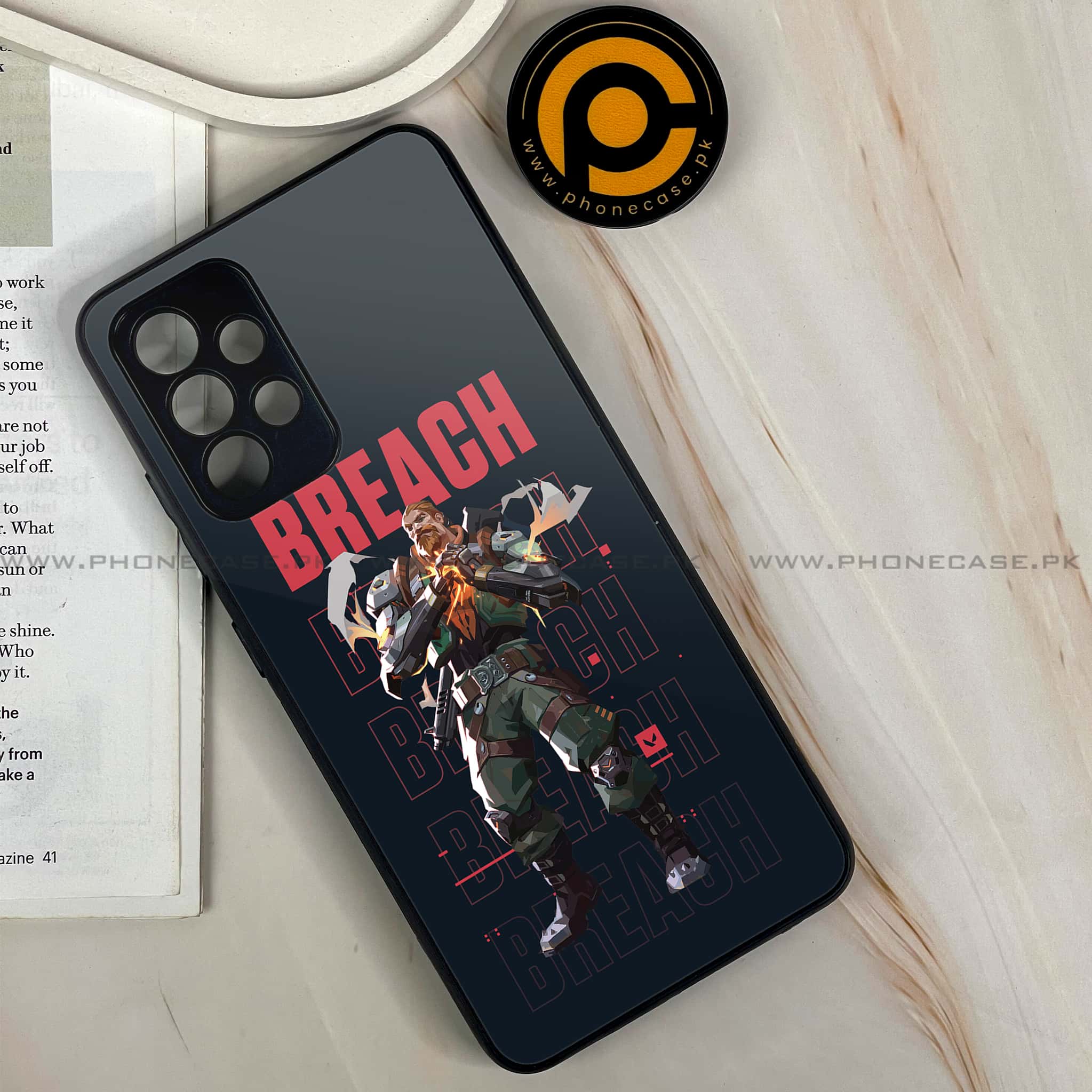 Galaxy A32 - Battle-Ready Series - Premium Printed Glass soft Bumper shock Proof Case