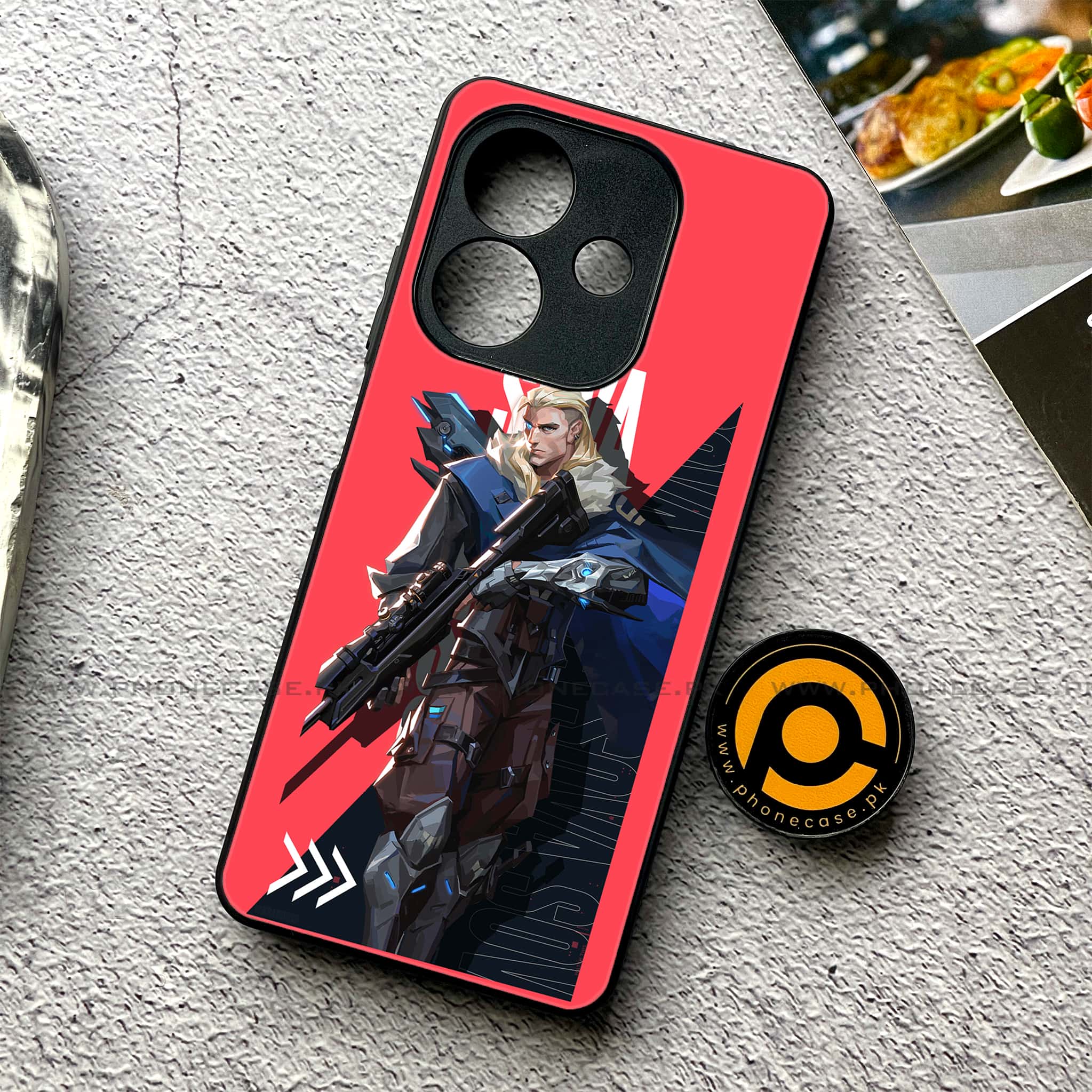 Oppo A5i - Battle-Ready Series - Premium Metal Printed soft Bumper shock Proof Case