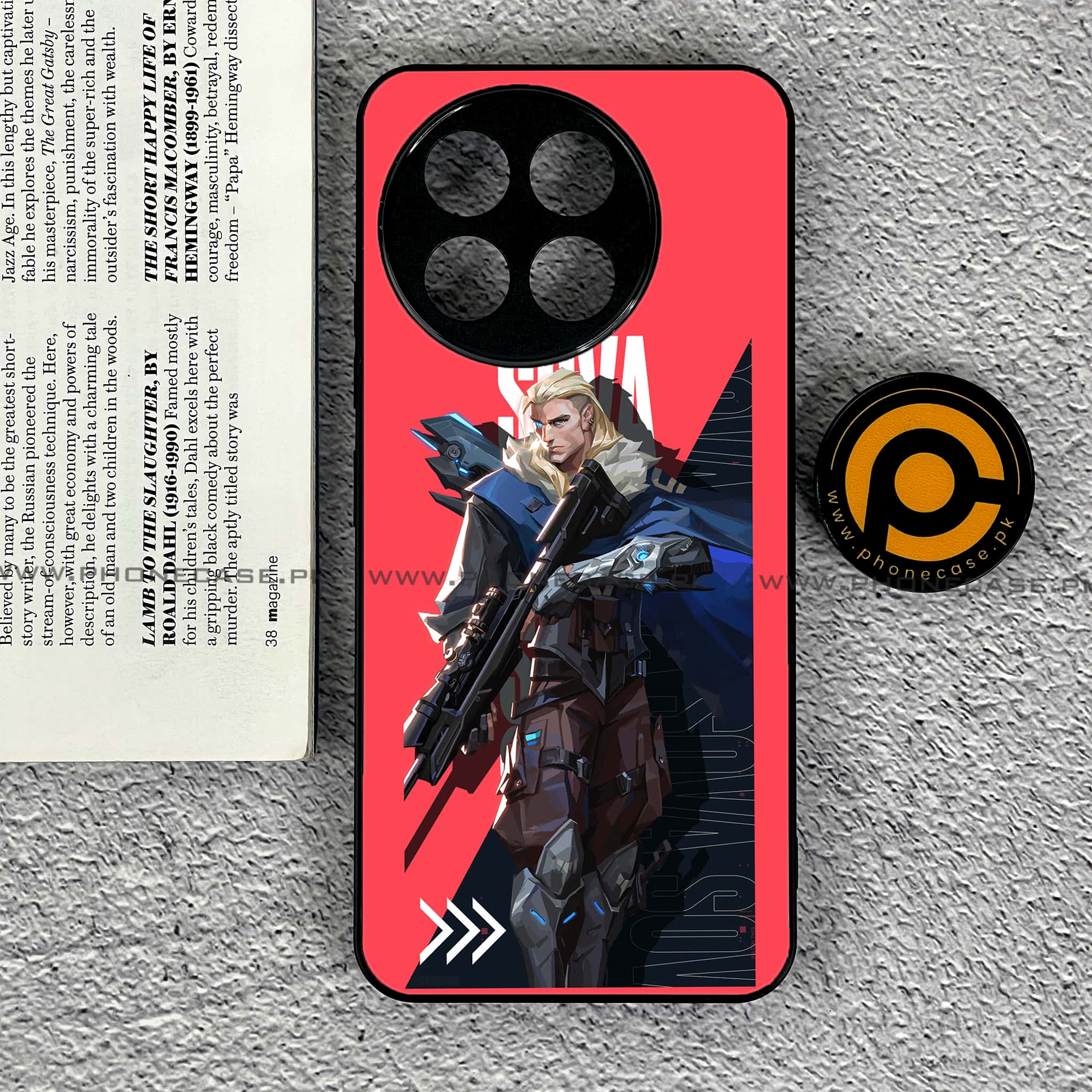 OnePlus Ace 5 - Battle-Ready Series - Premium Metal Printed soft Bumper shock Proof Case