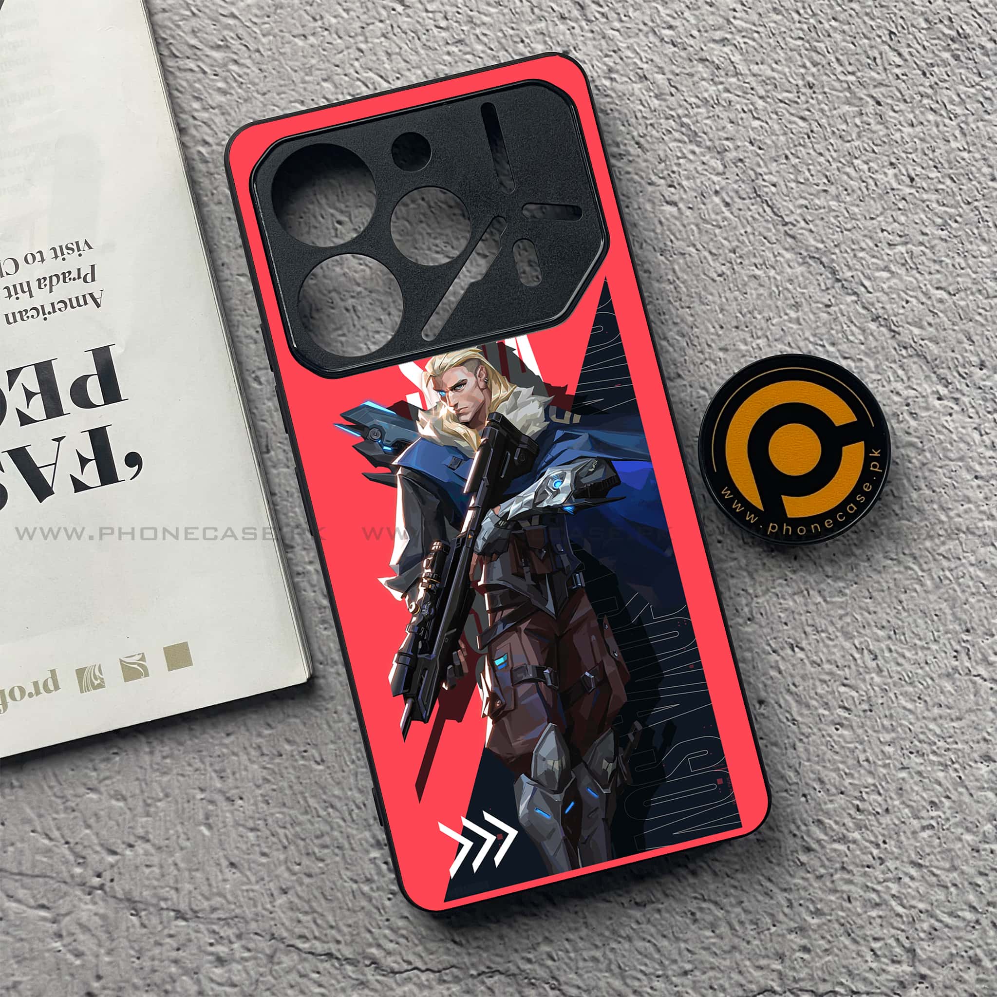 Tecno Pova 6 - Battle-Ready Series - Premium Printed Glass soft Bumper shock Proof Case