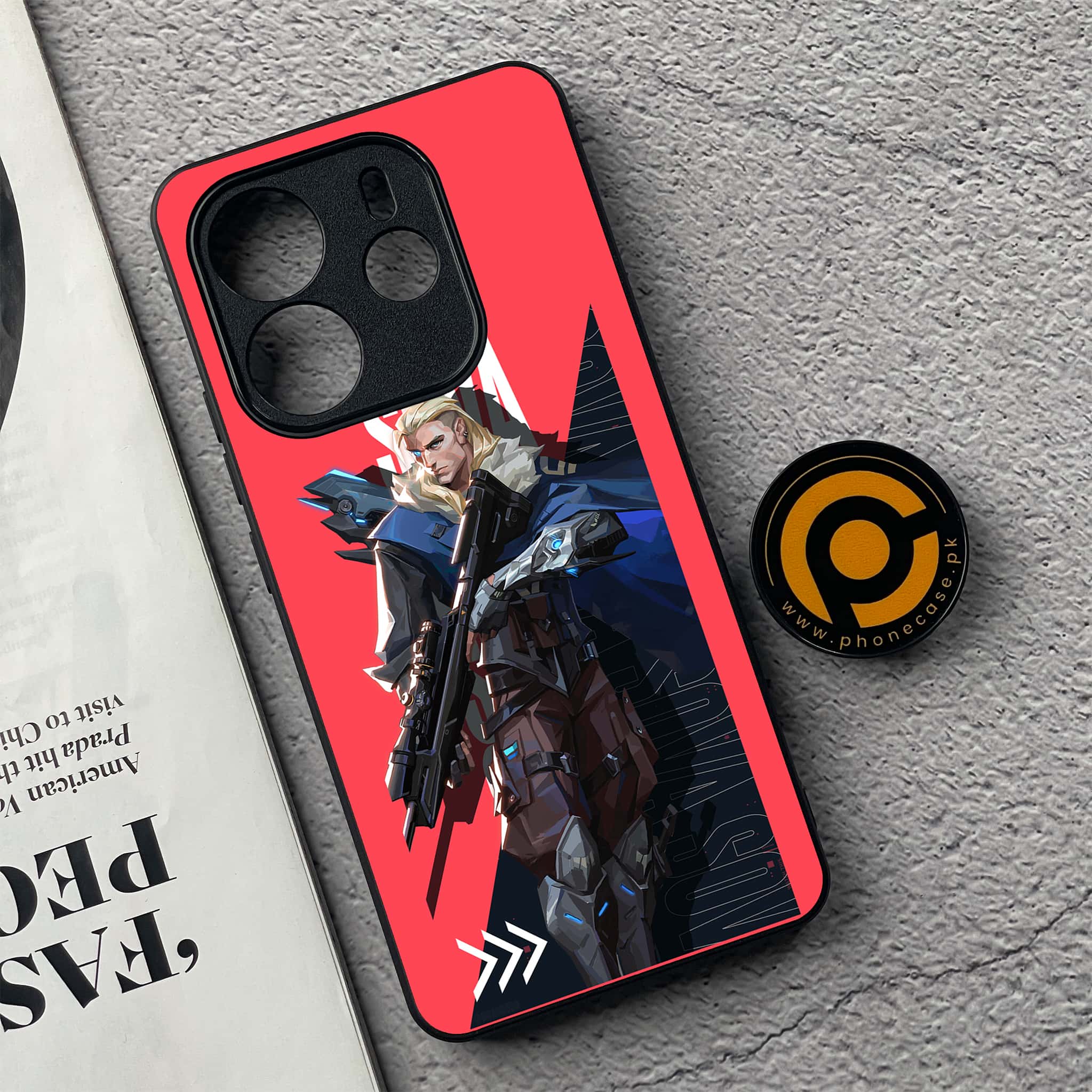 Xiaomi Redmi Note 14 - Battle-Ready Series - Premium Printed Glass soft Bumper shock Proof Case
