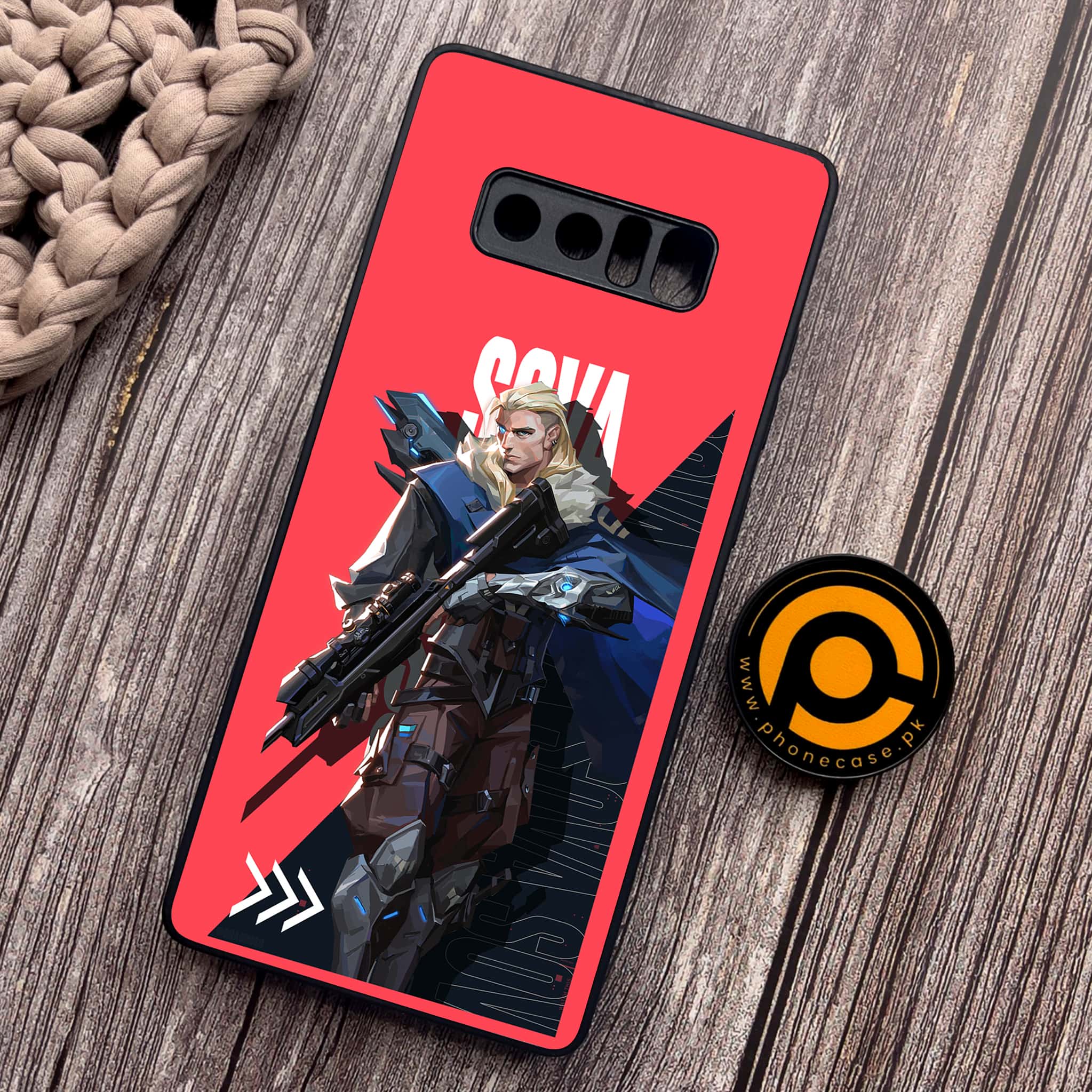 Samsung Galaxy Note 8 - Battle-Ready Series - Premium Metal Printed soft Bumper shock Proof Case