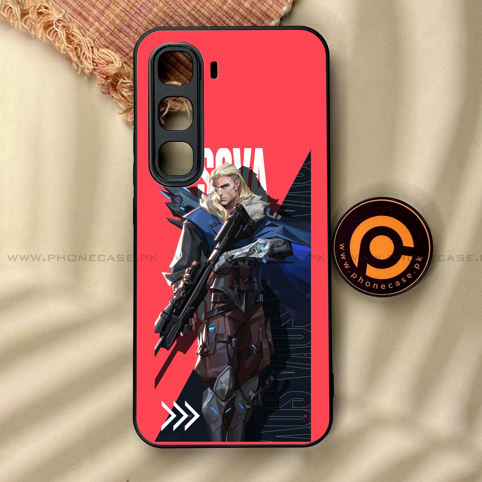 Infinix Hot 60 Pro - Battle-Ready Series - Premium Metal Printed soft Bumper shock Proof Case