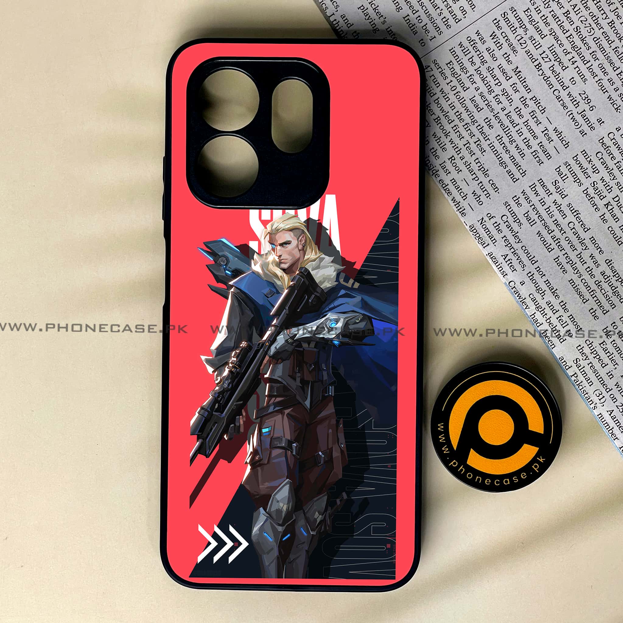 Infinix Smart 9 HD - Battle-Ready Series - Premium Metal Printed soft Bumper shock Proof Case