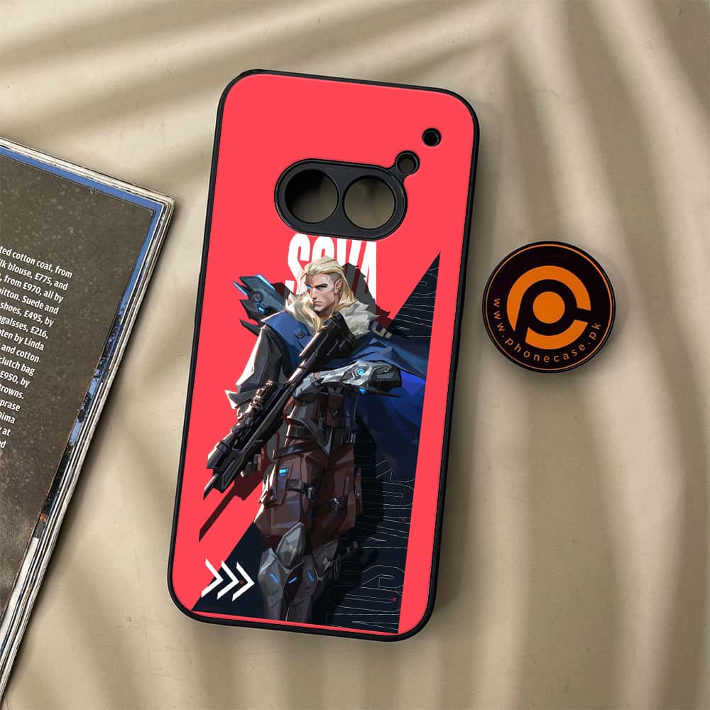 Nothing Phone (2a) - Battle-Ready Series - Premium Metal Printed soft Bumper Shock Proof Case