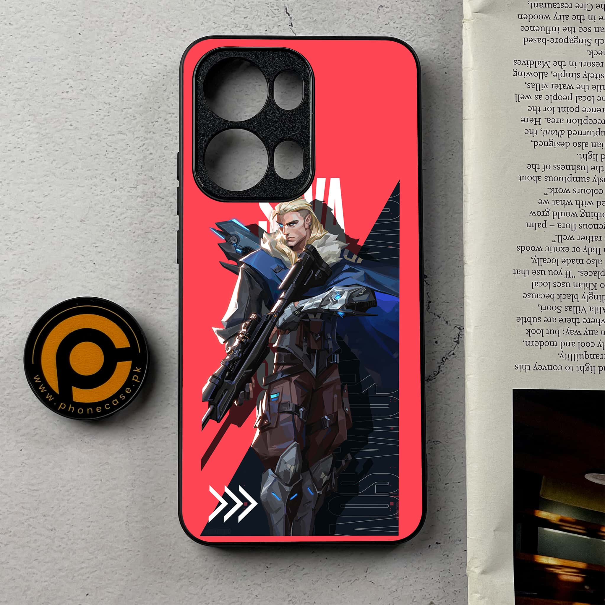 Oppo Reno 13 Pro - Battle-Ready - Premium Metal Printed Soft Bumper Shockproof Case