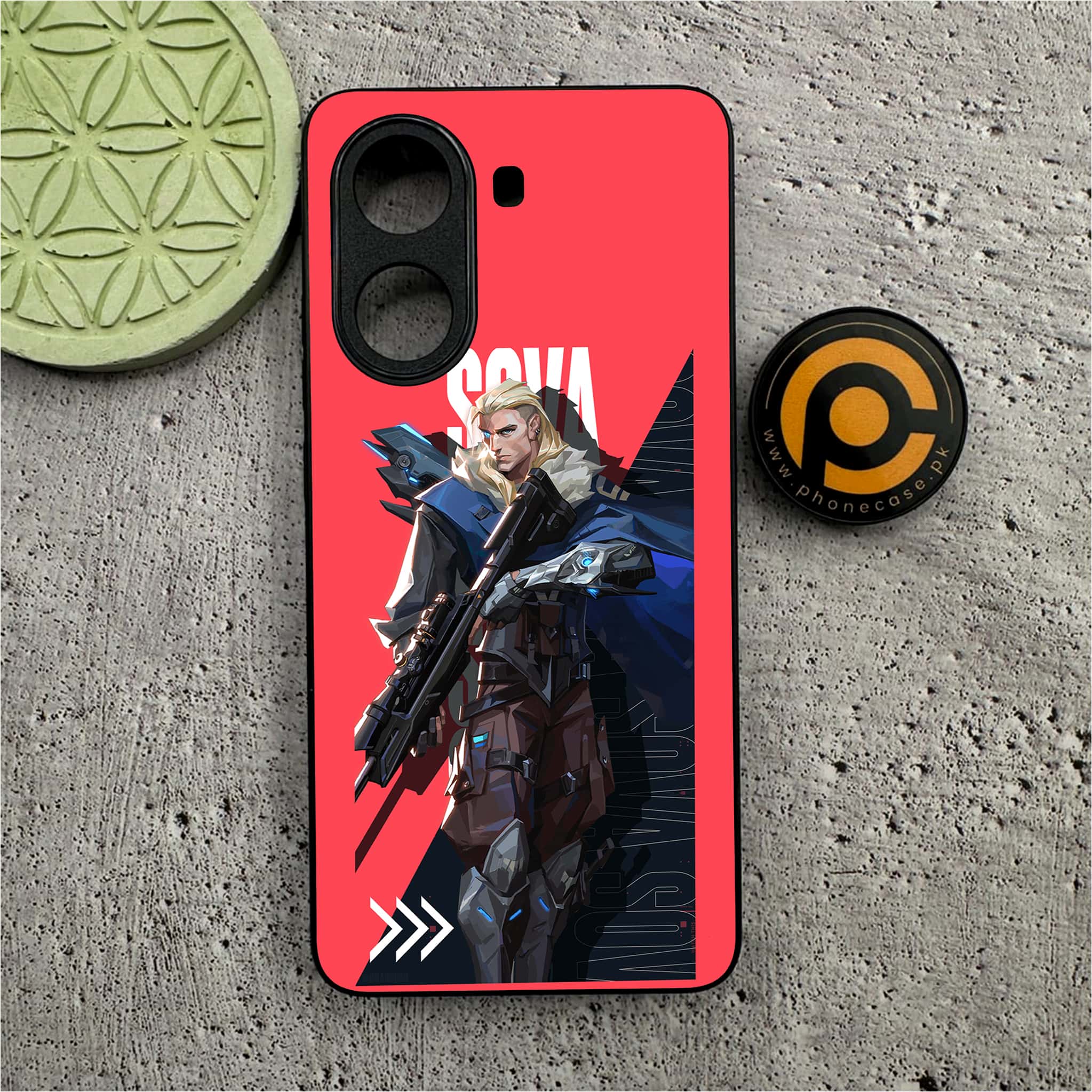 Xiaomi Poco X7 Pro 5G - Battle-Ready Series - Premium Metal  Printed soft Bumper shock Proof Case