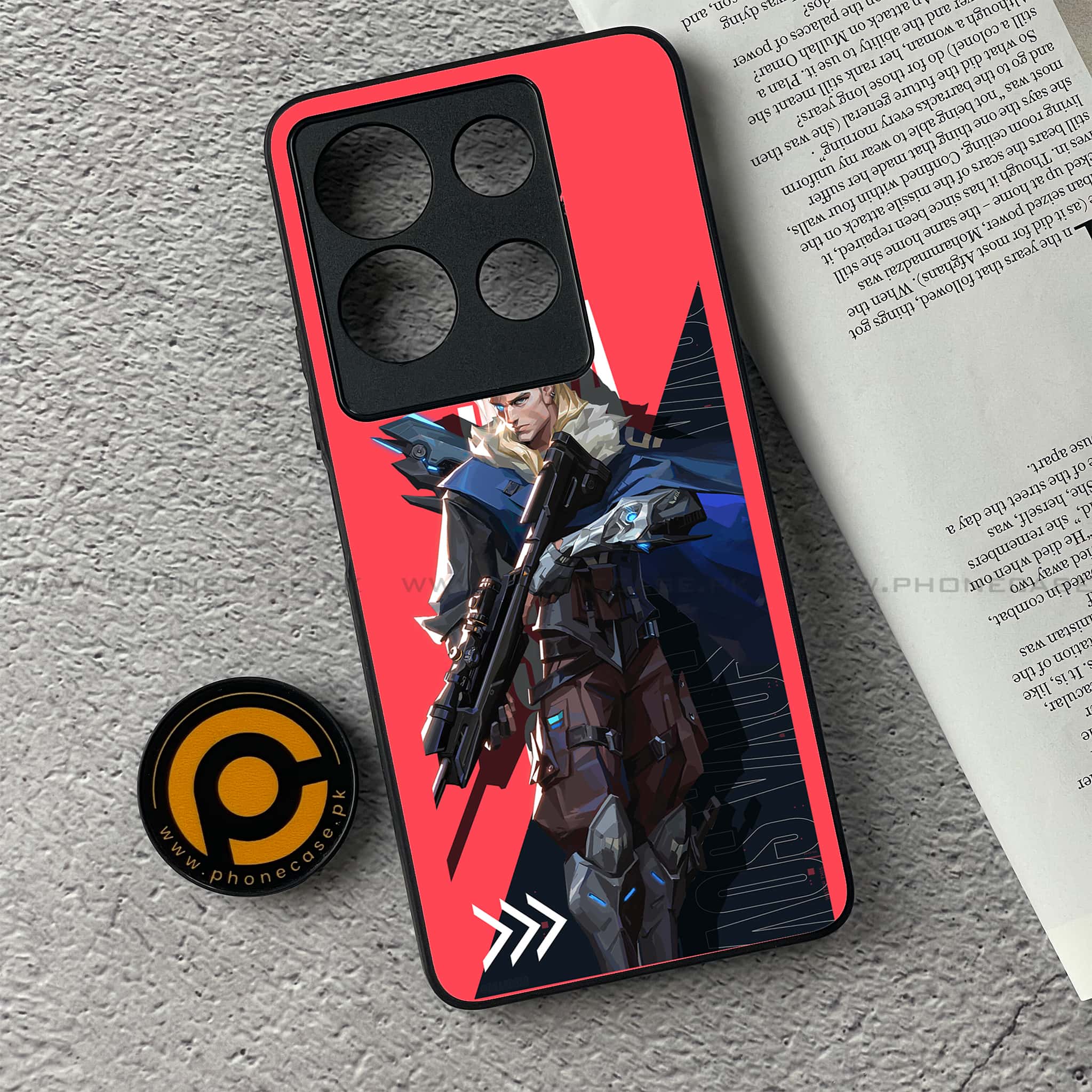 Infinix Note 30 - Battle-Ready Series - Premium Printed Glass soft Bumper shock Proof Case