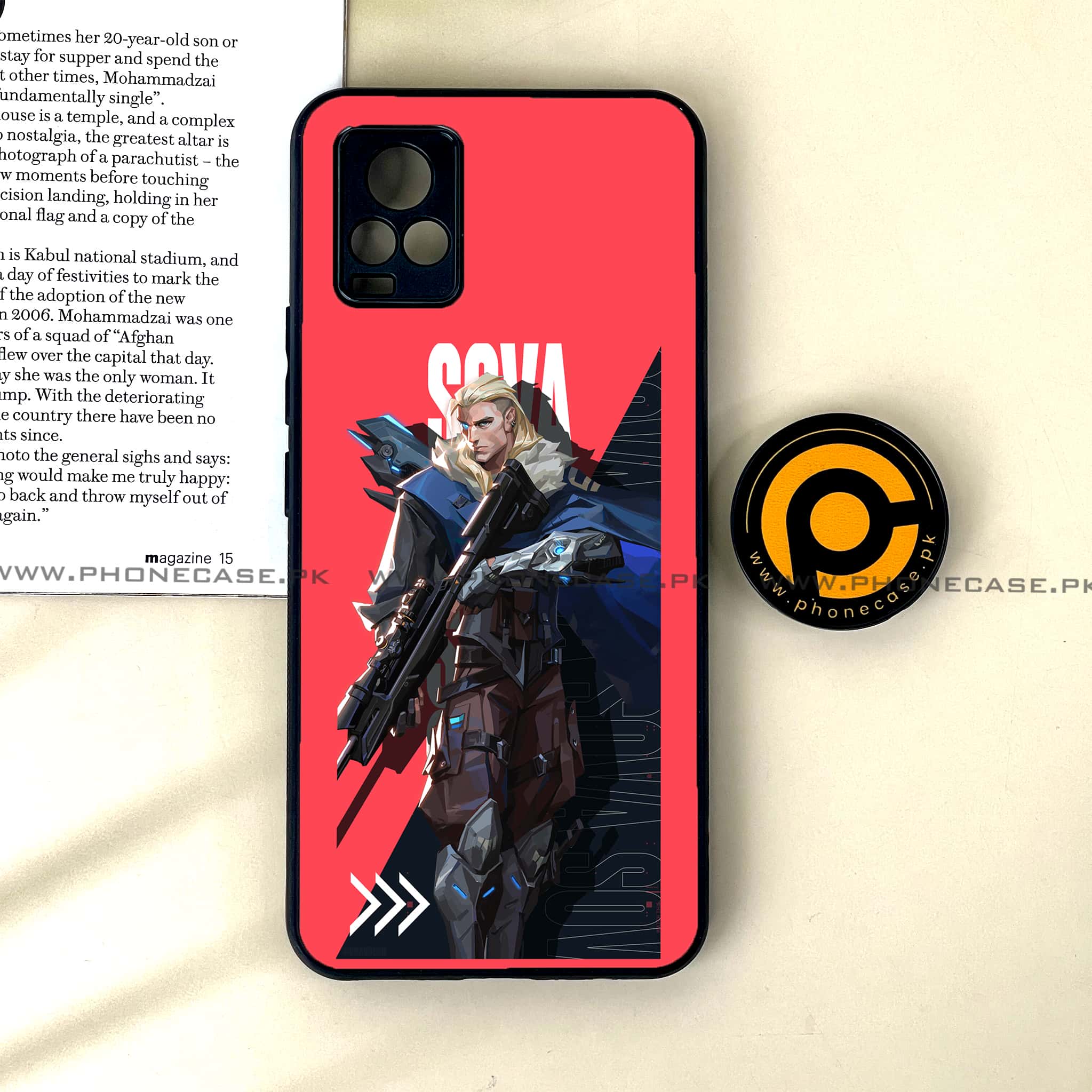 Vivo V20 - Battle-Ready Series - Premium Printed Glass soft Bumper shock Proof Case