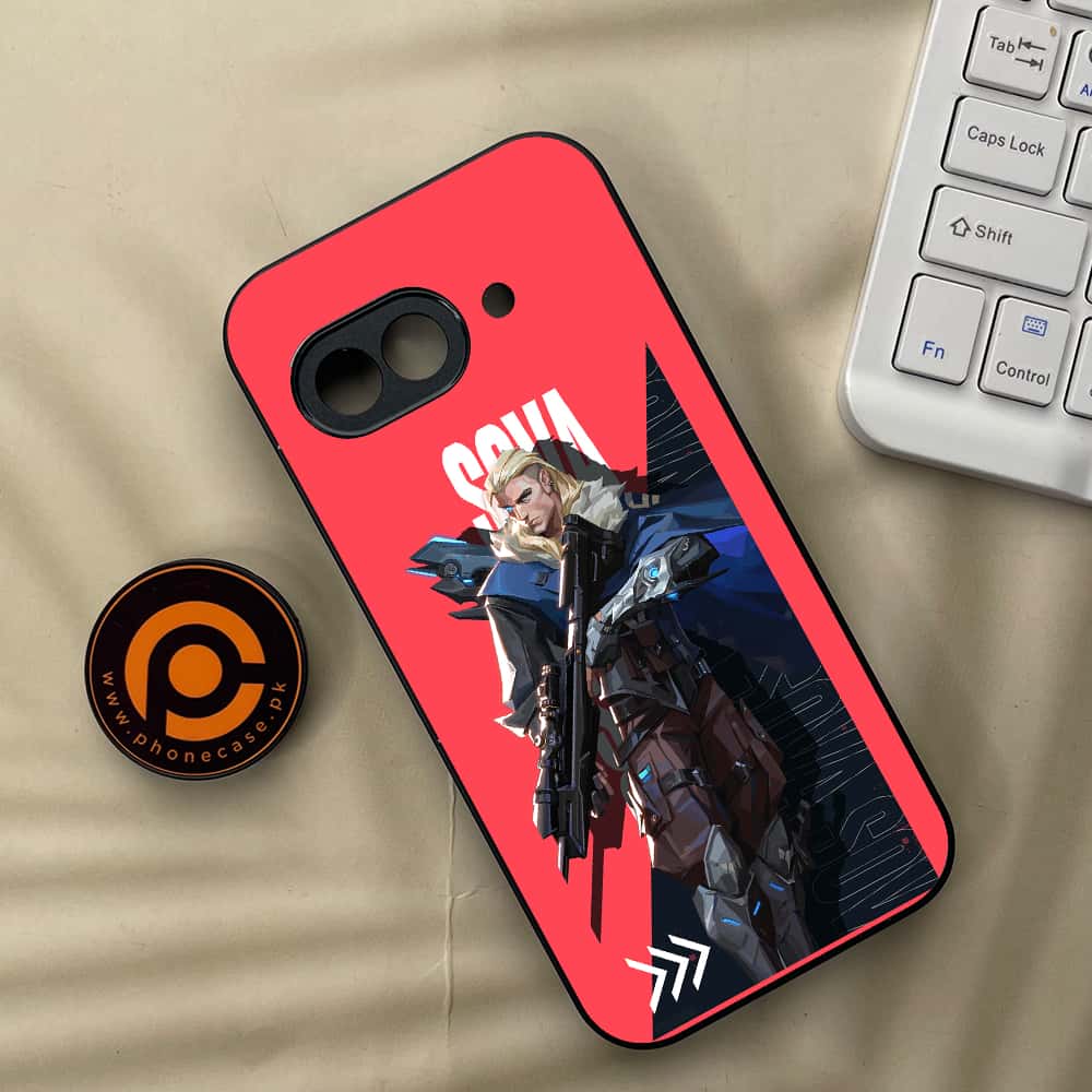 Google Pixel 9a -  Battle-Ready Series - Premium Metal Printed soft Bumper Shock Proof Case
