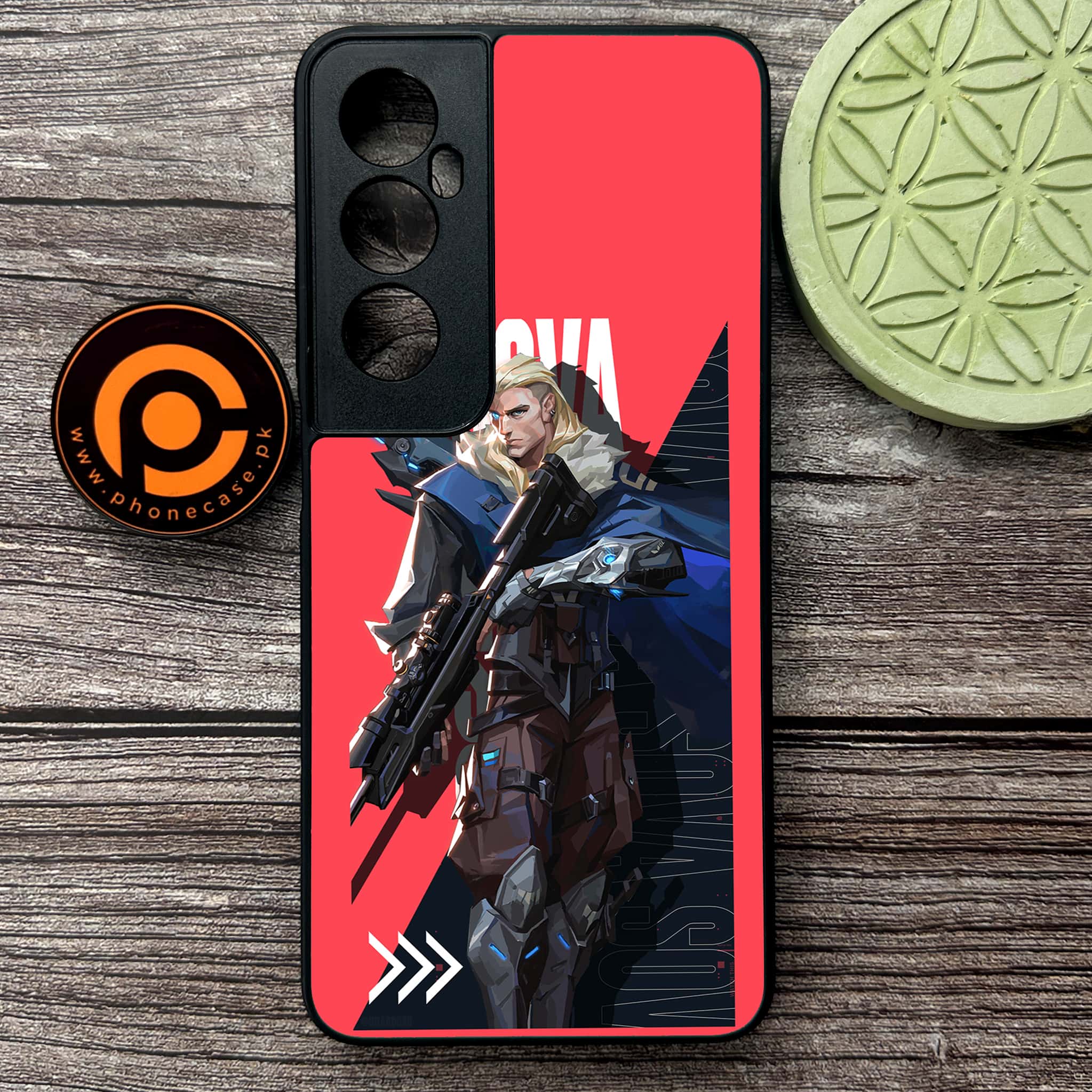 Realme C65  - Battle-Ready Series - Premium Metal Printed soft Bumper shock Proof Case