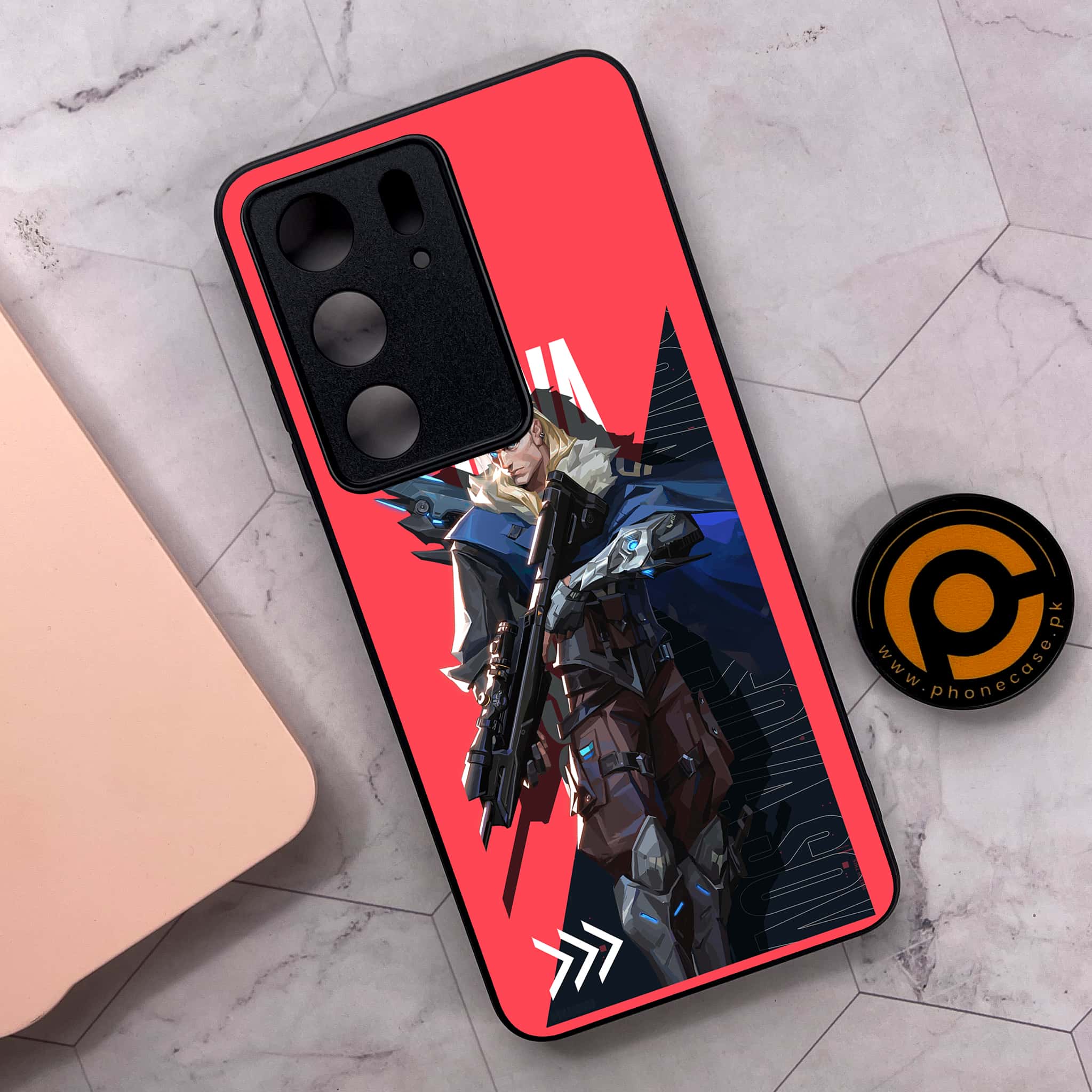 Realme C75x 4G - Battle-Ready Series - Premium Metal Printed soft Bumper shock Proof Case