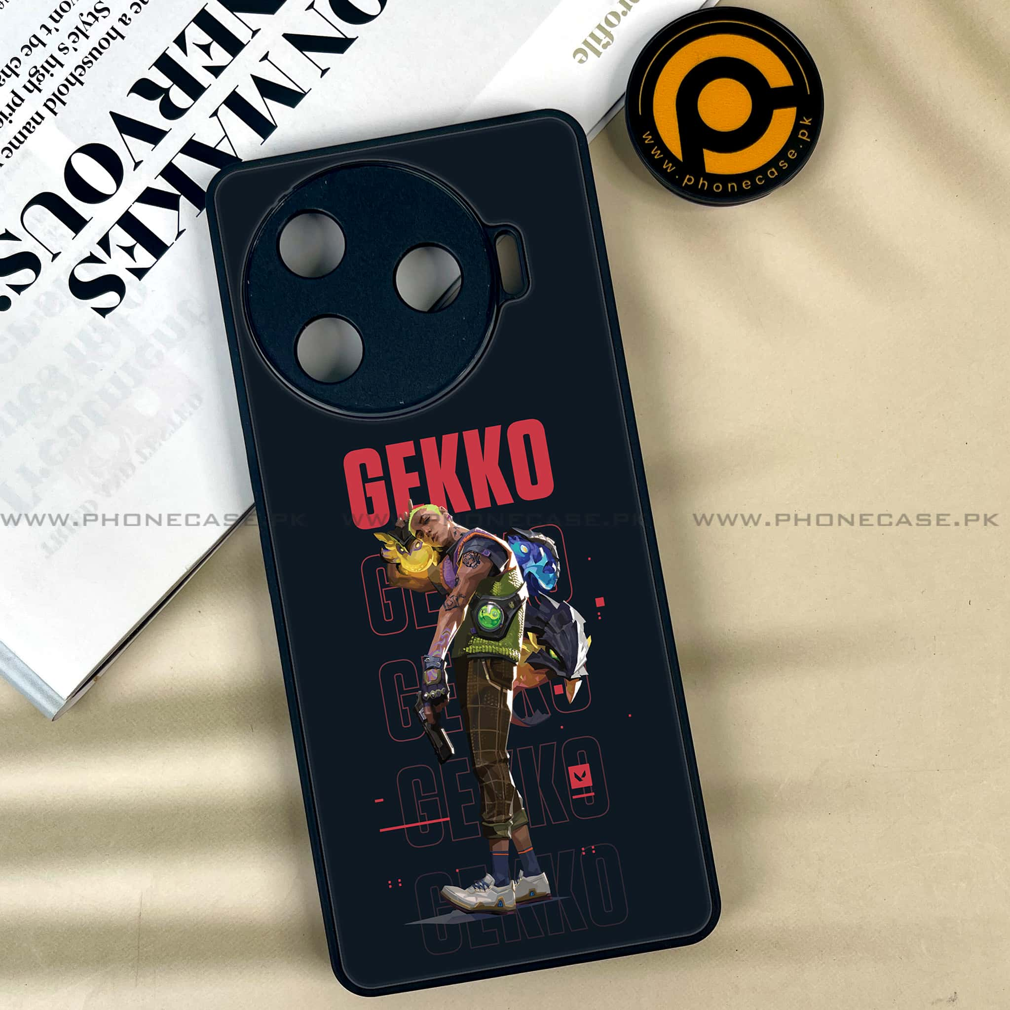 Tecno Camon 30 Pro - Battle-Ready Series - Premium Printed Glass soft Bumper shock Proof Case