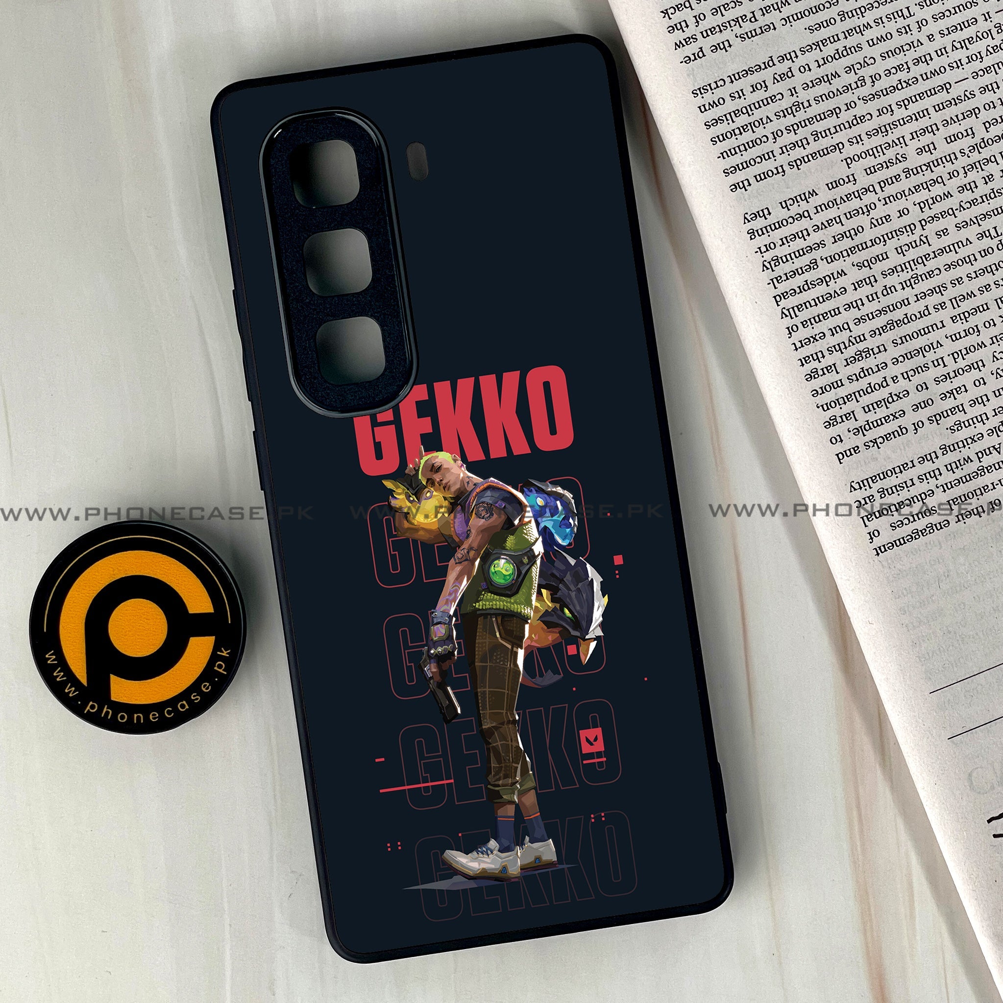 Infinix Hot 60 Pro Plus - Battle-Ready Series - Premium Metal Printed soft Bumper shock Proof Case