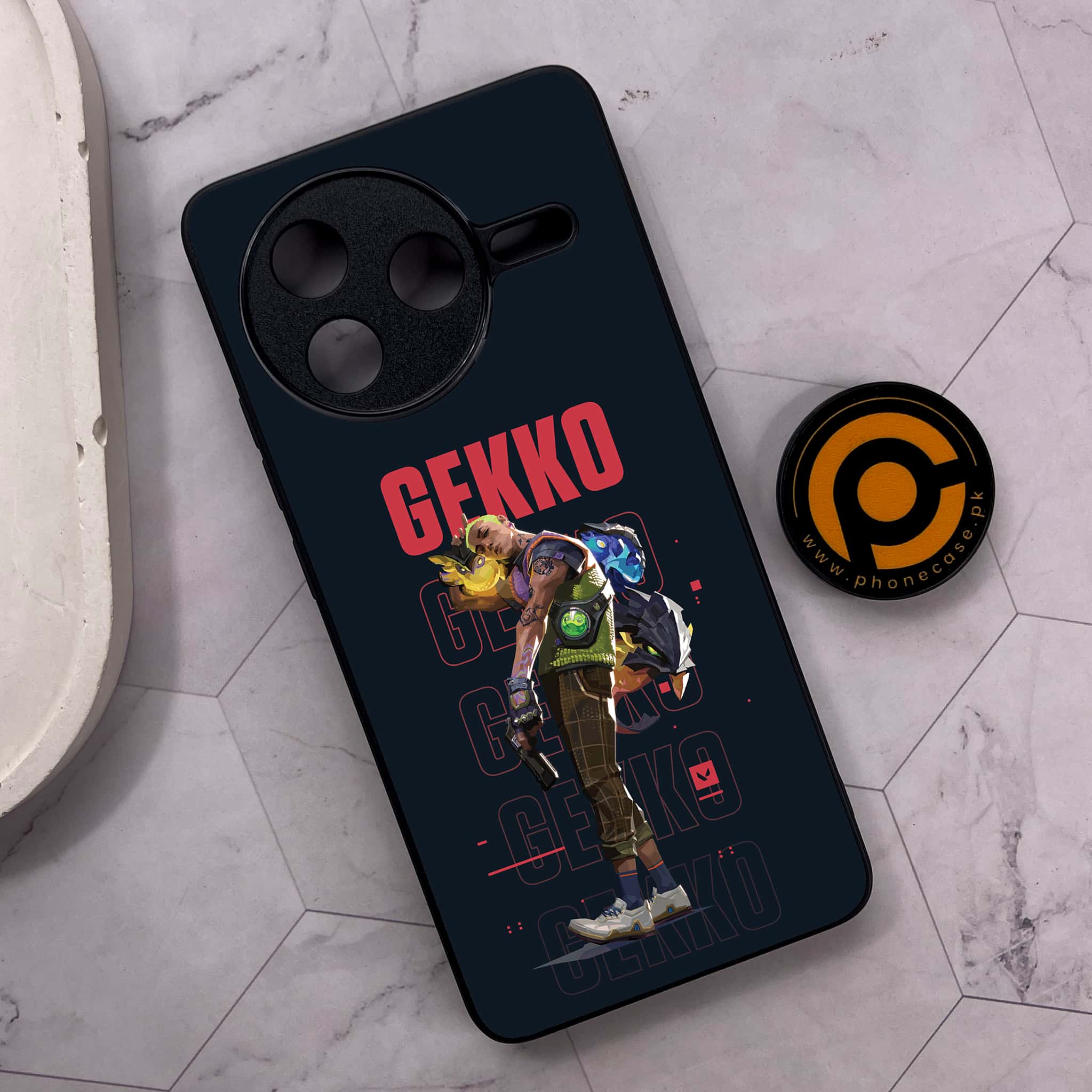 Xiaomi Poco F7 Pro 5G - Battle-Ready Series - Premium Metal Printed soft Bumper shock Proof Case