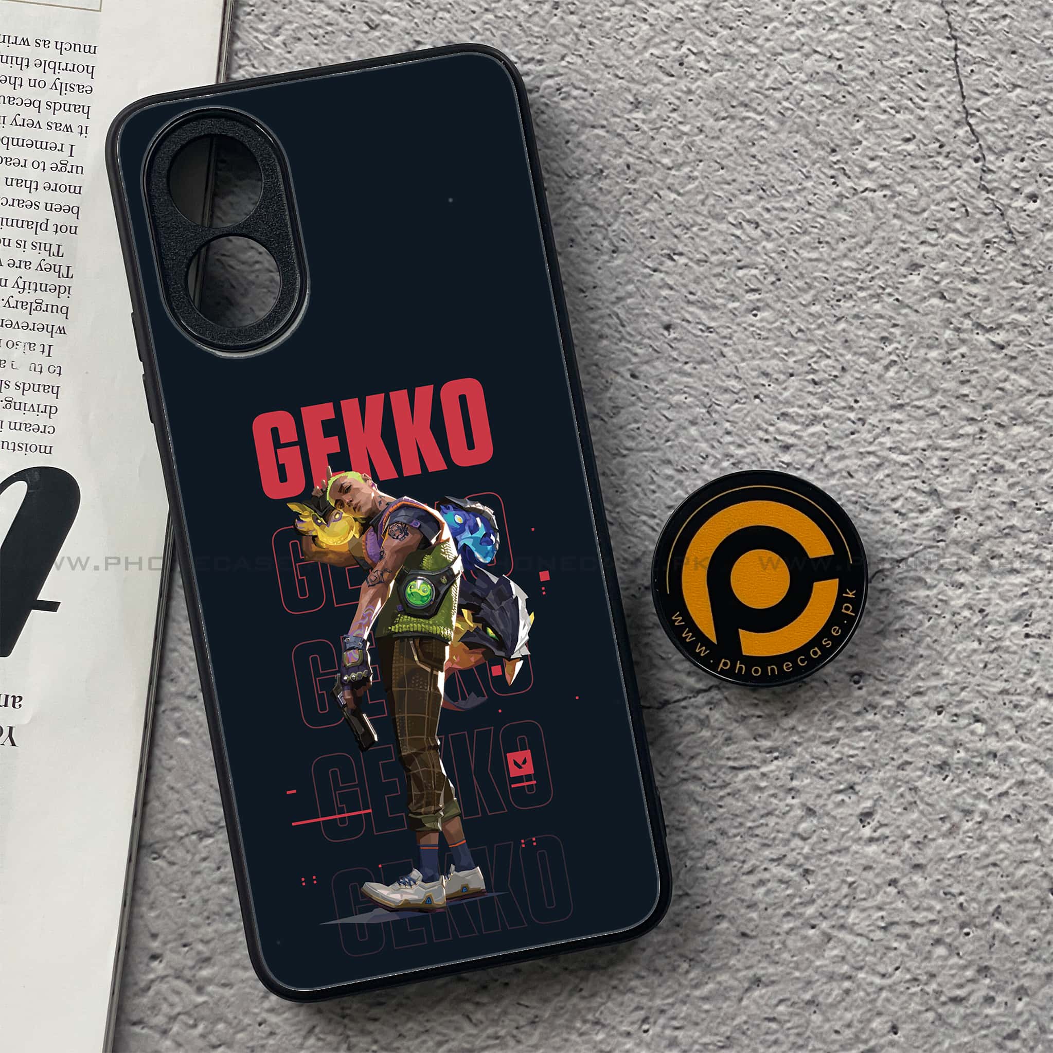 Oppo A18 4G - Battle-Ready Series - Premium Metal  Printed soft Bumper shock Proof Case