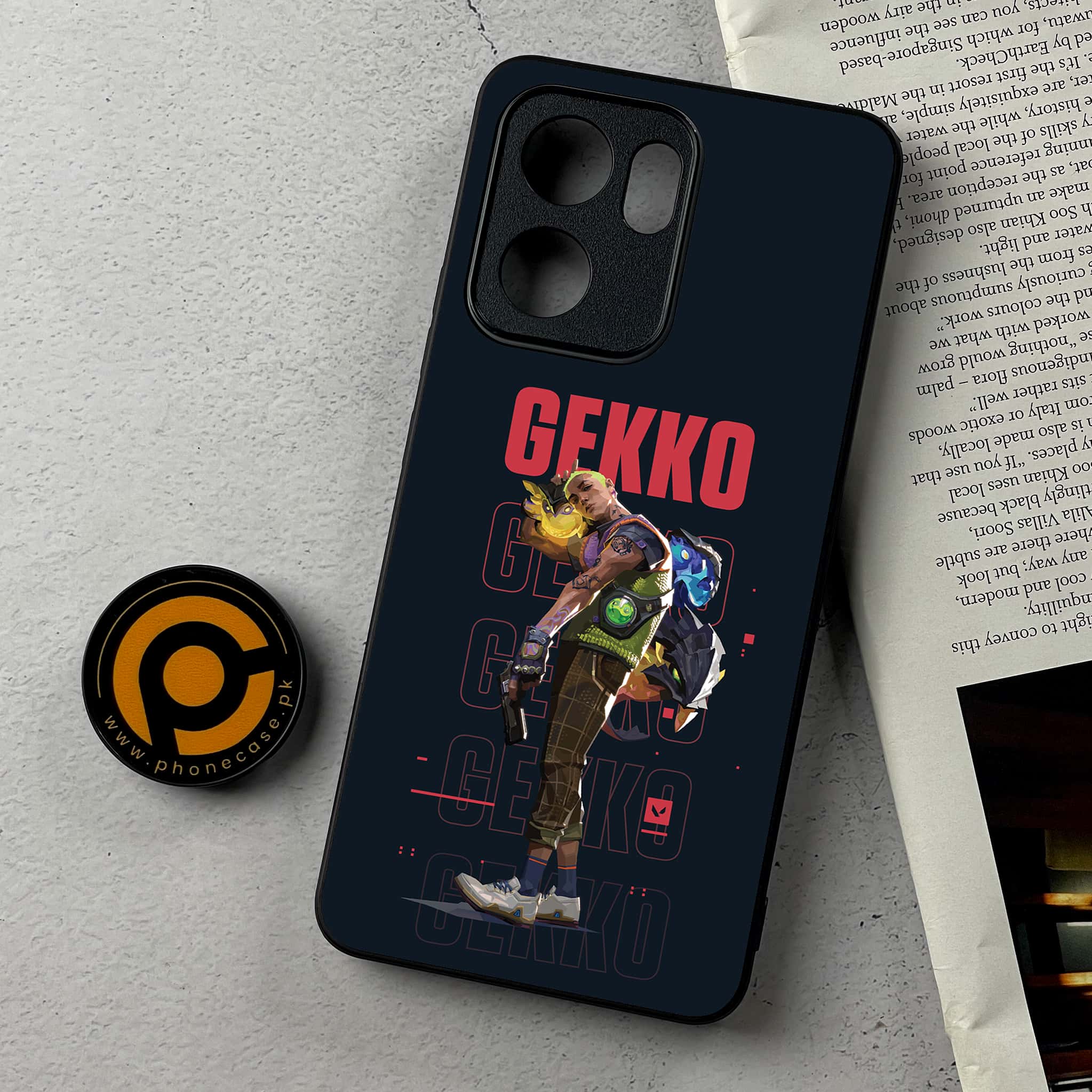 Oppo Reno 14F - Battle-Ready Series - Premium Metal Printed Soft Bumper Shockproof Case